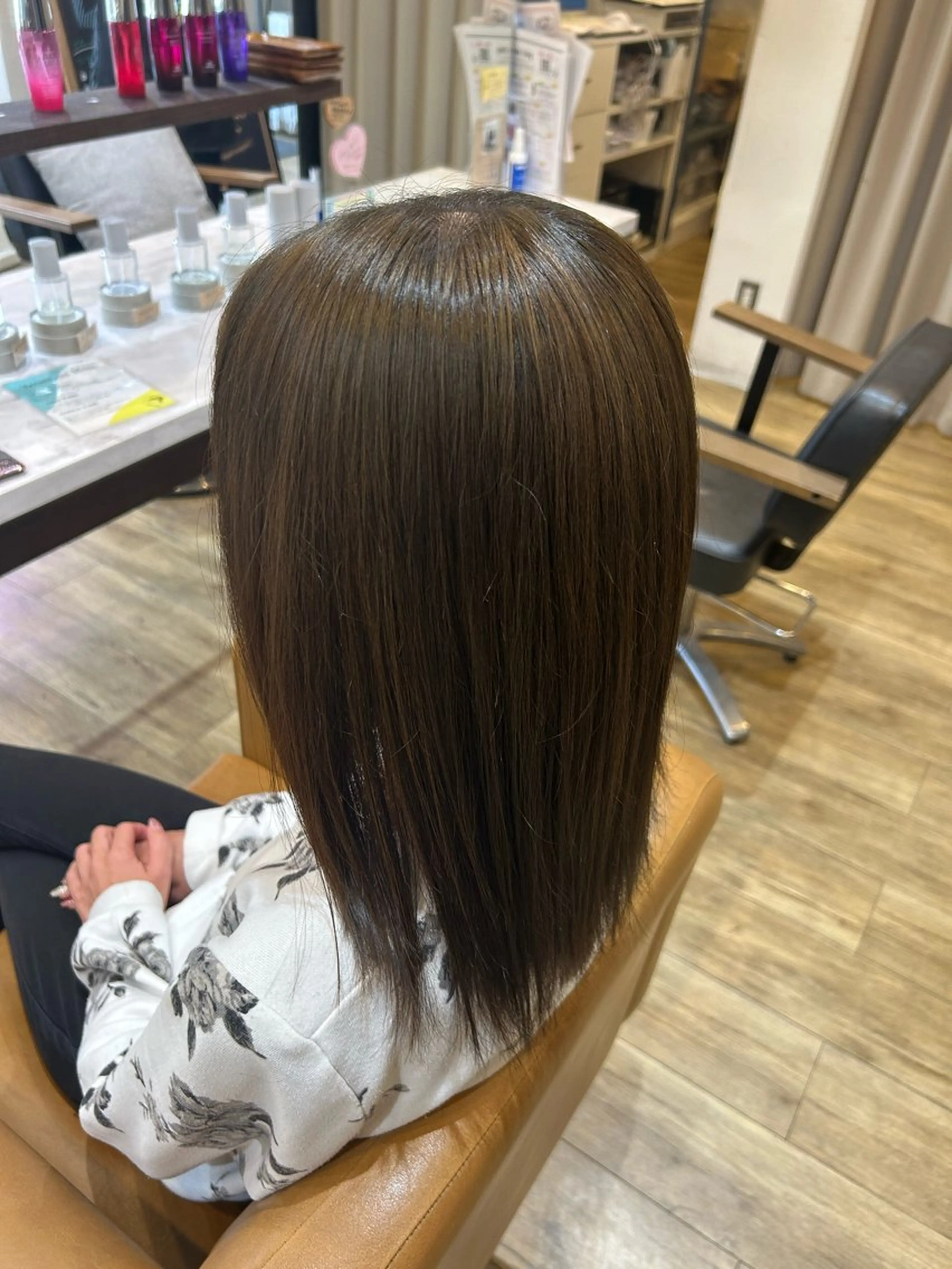 ミディアム カラー ꙳⸝⸝𐙚 すずき ゆな  𐙚⸝⸝꙳のヘアスタイル