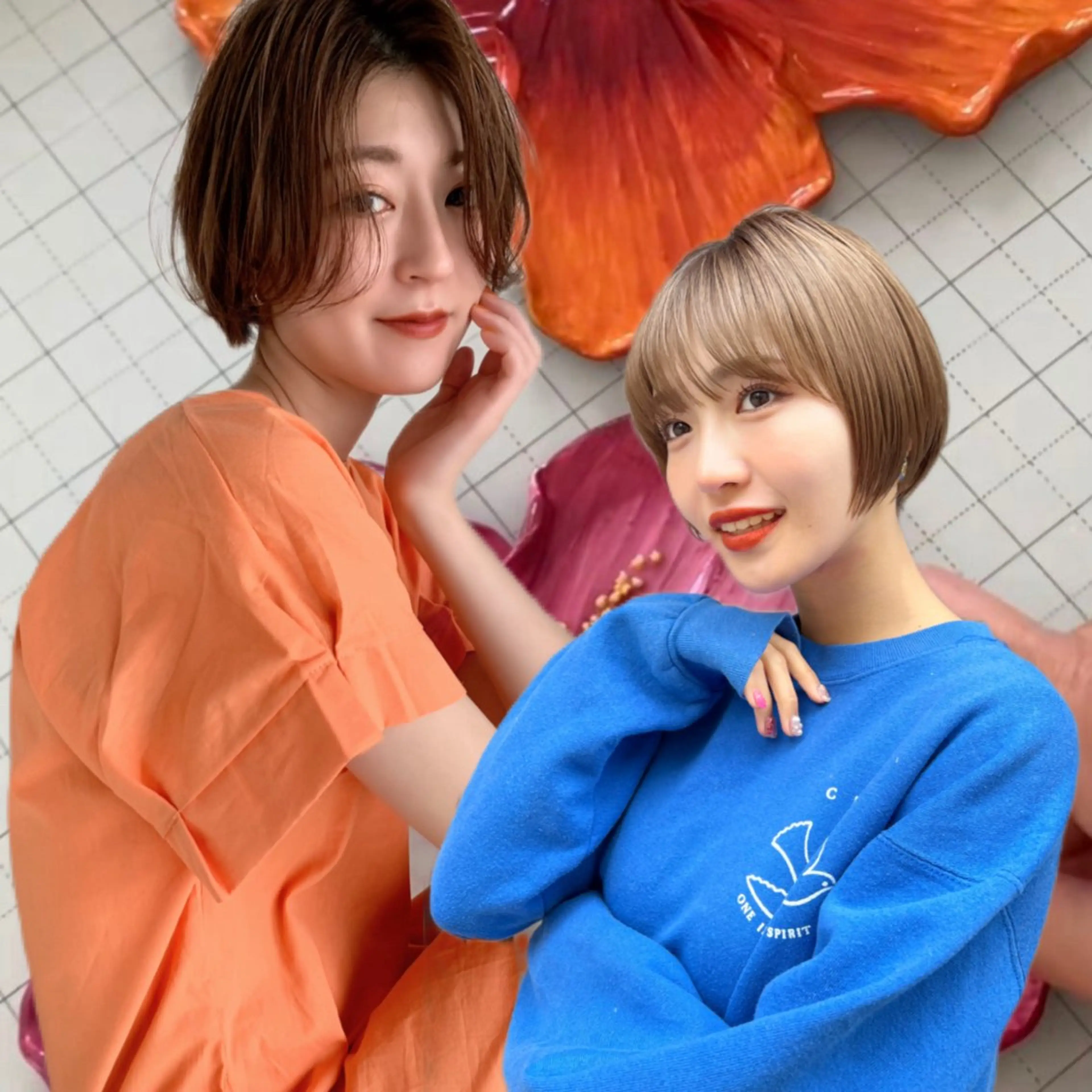 "大人かわいい"ショートカット➕3stepトリートメント🩶の写真