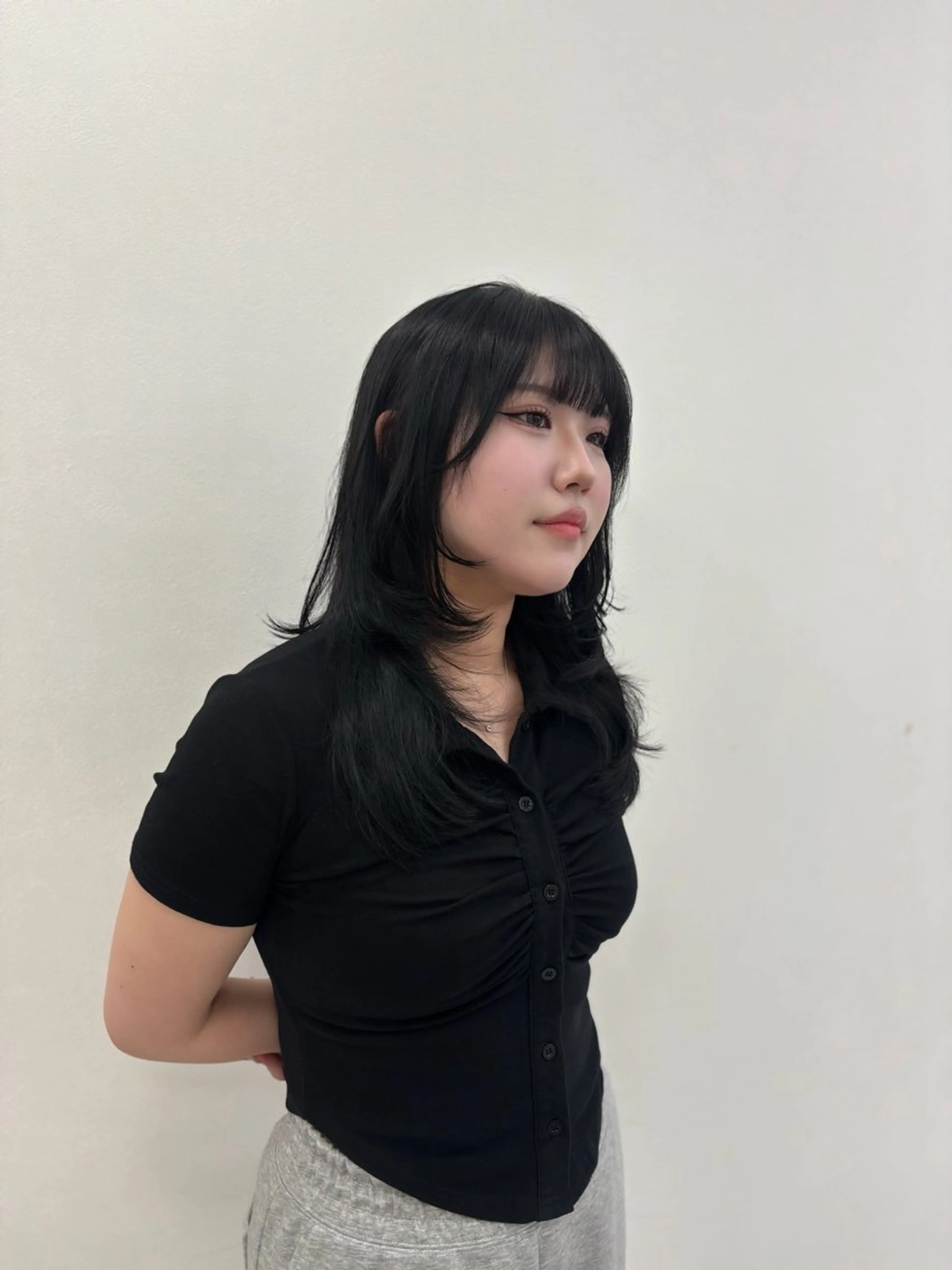 セミロング カラー カット ヘアカラー トリートメント ヘッドスパ ヘアセット 表参道ハッシュカット レイヤー/リノンのヘアスタイル