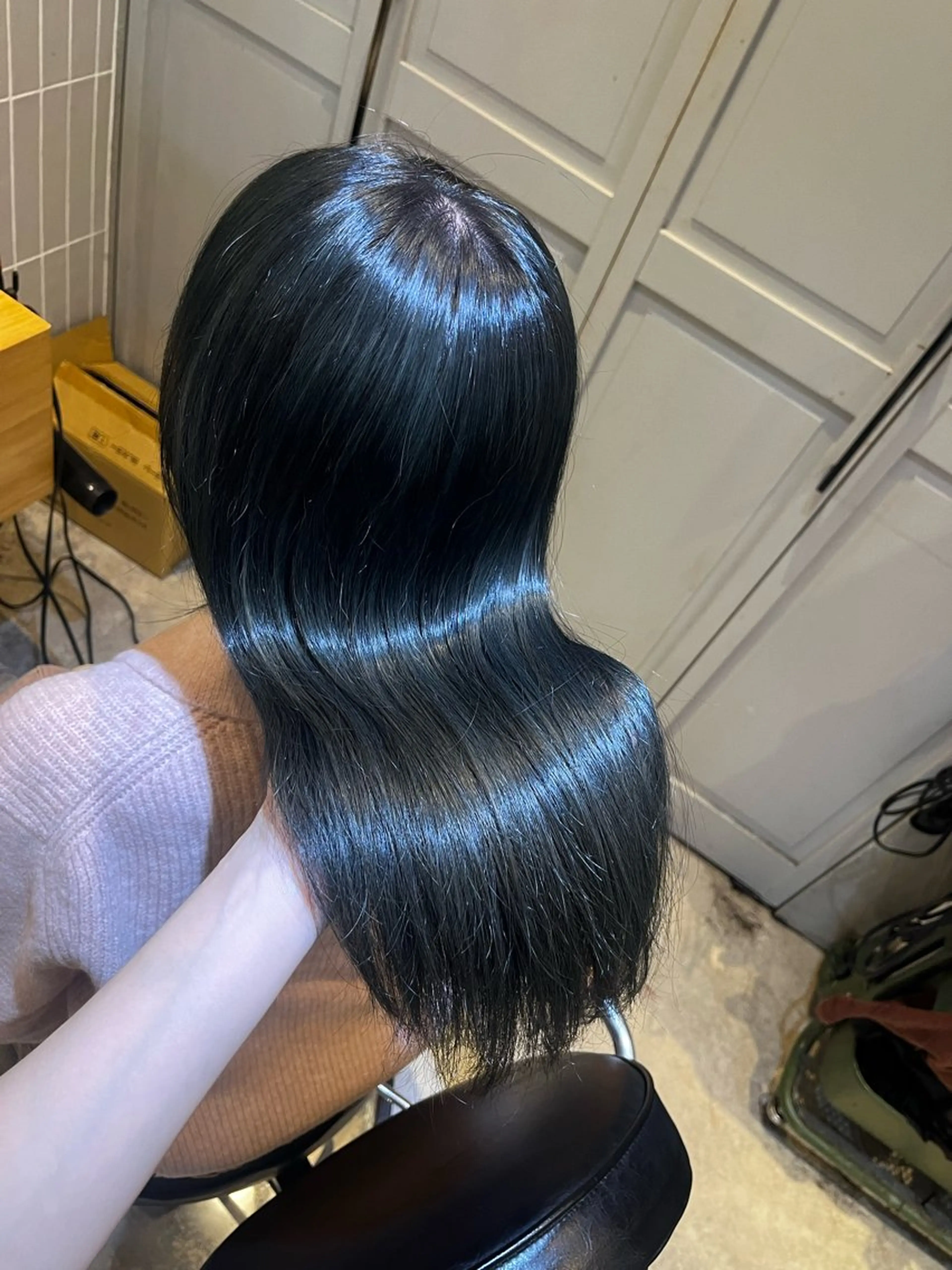 ロング カラー ベージュカラー ブリーチ ケアブリーチ ケアカラー 透明感カラー ヘアカラー トリートメント ラフィスヘアードープ所属・👑髪質改善Wカラー /グレージュ/アユカのヘアスタイル