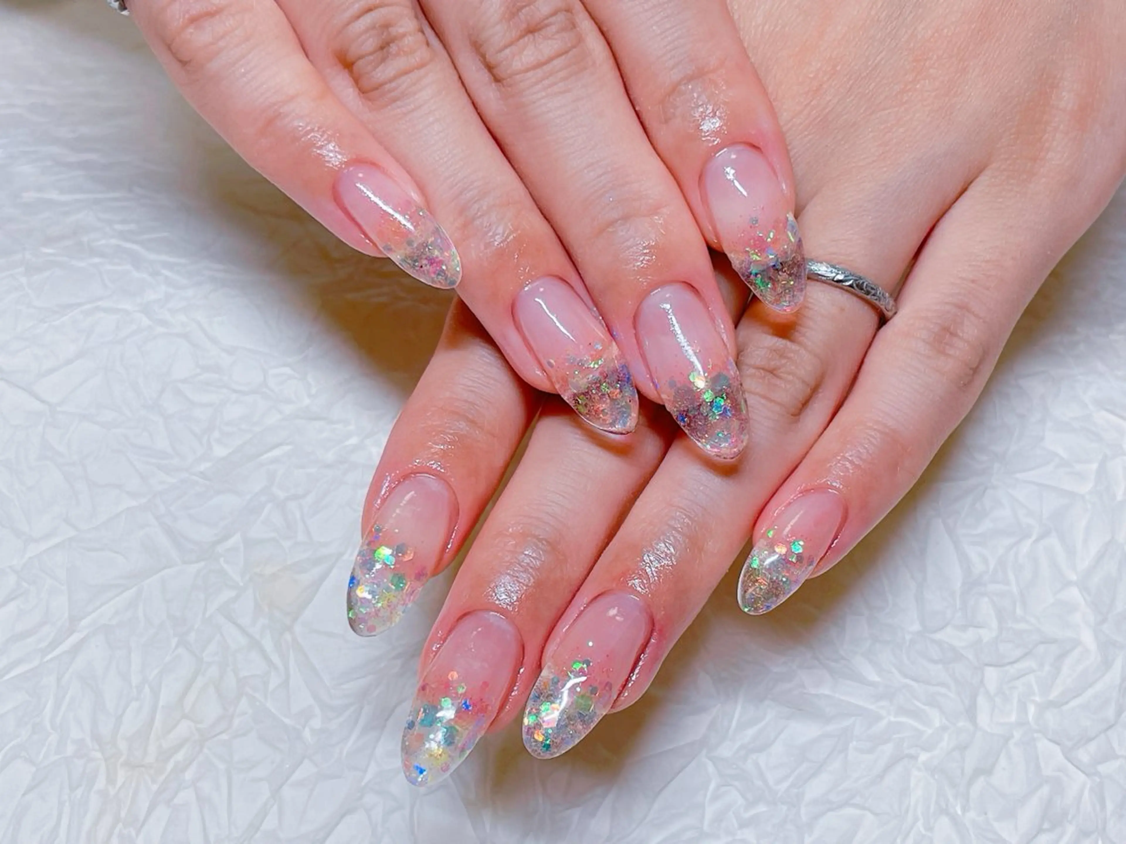 ネイル アートネイル オーロラネイル チークネイル フラッシュネイル フットネイル ハンドネイル ゆ か_Nails💫のネイルデザイン