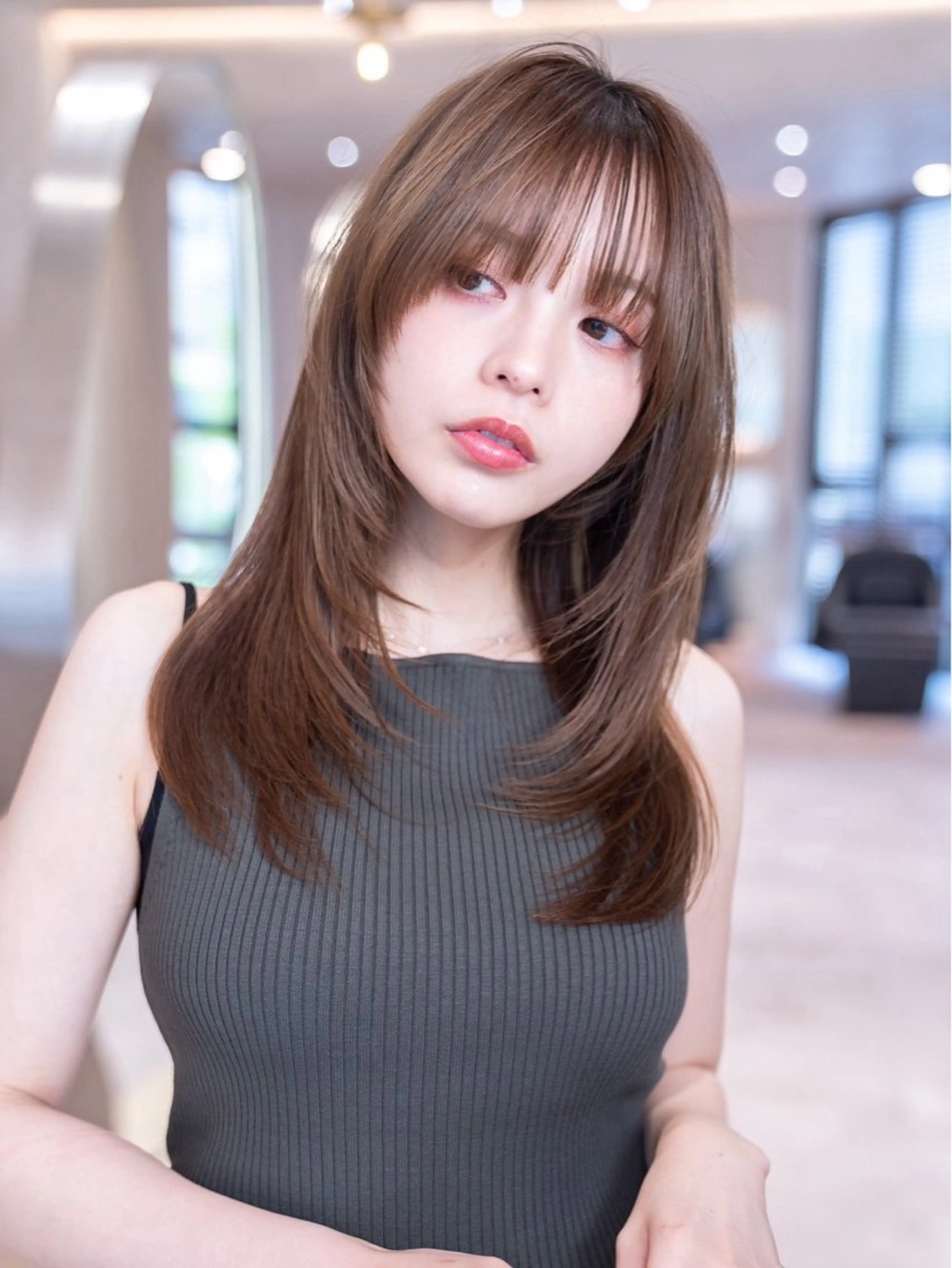 セミロング カラー 渋谷🌈透明感カラー レイヤー/mikuのヘアスタイル