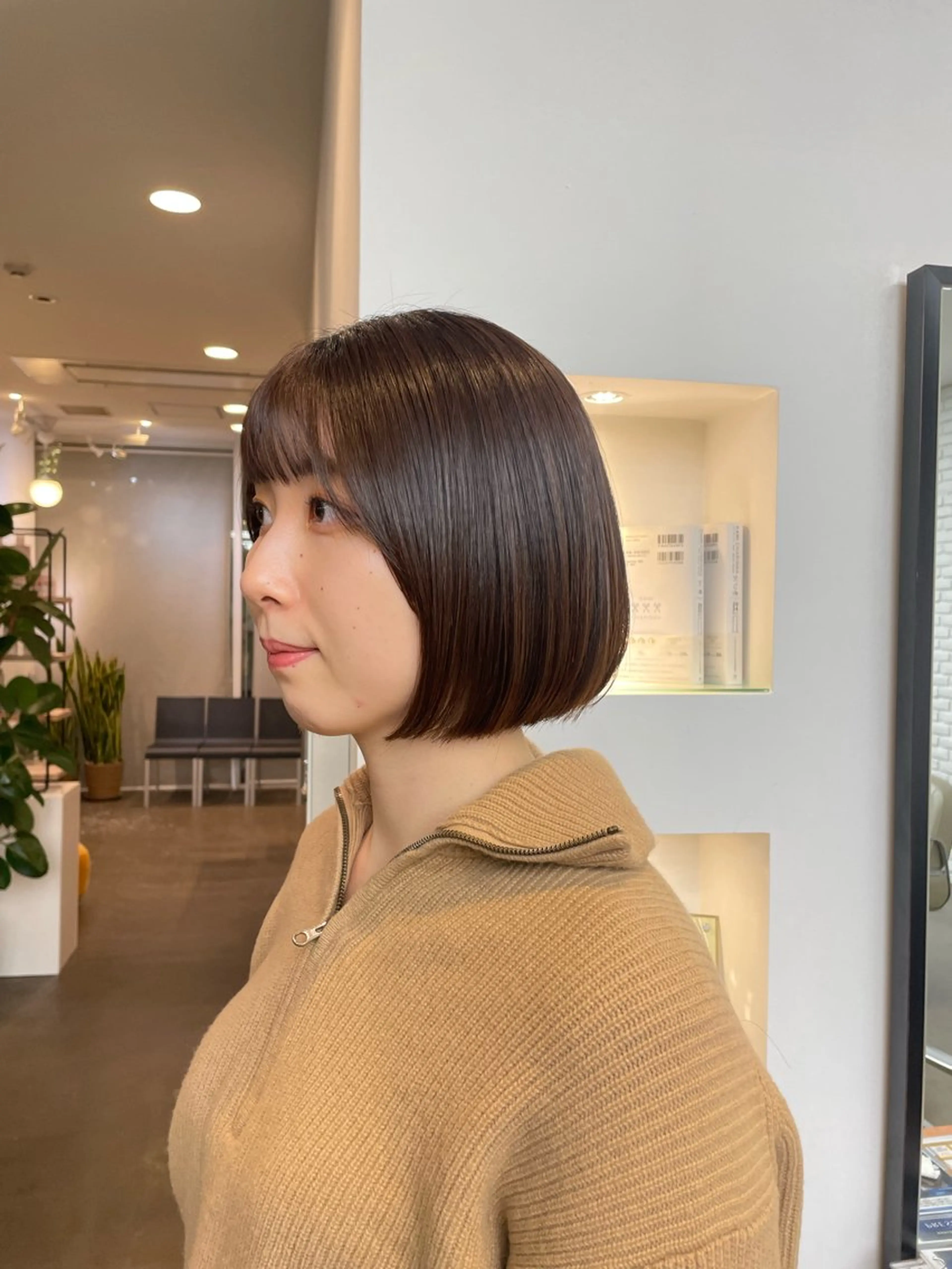 ショート 🍑まき/カット /髪質改善カラー🍑のヘアスタイル