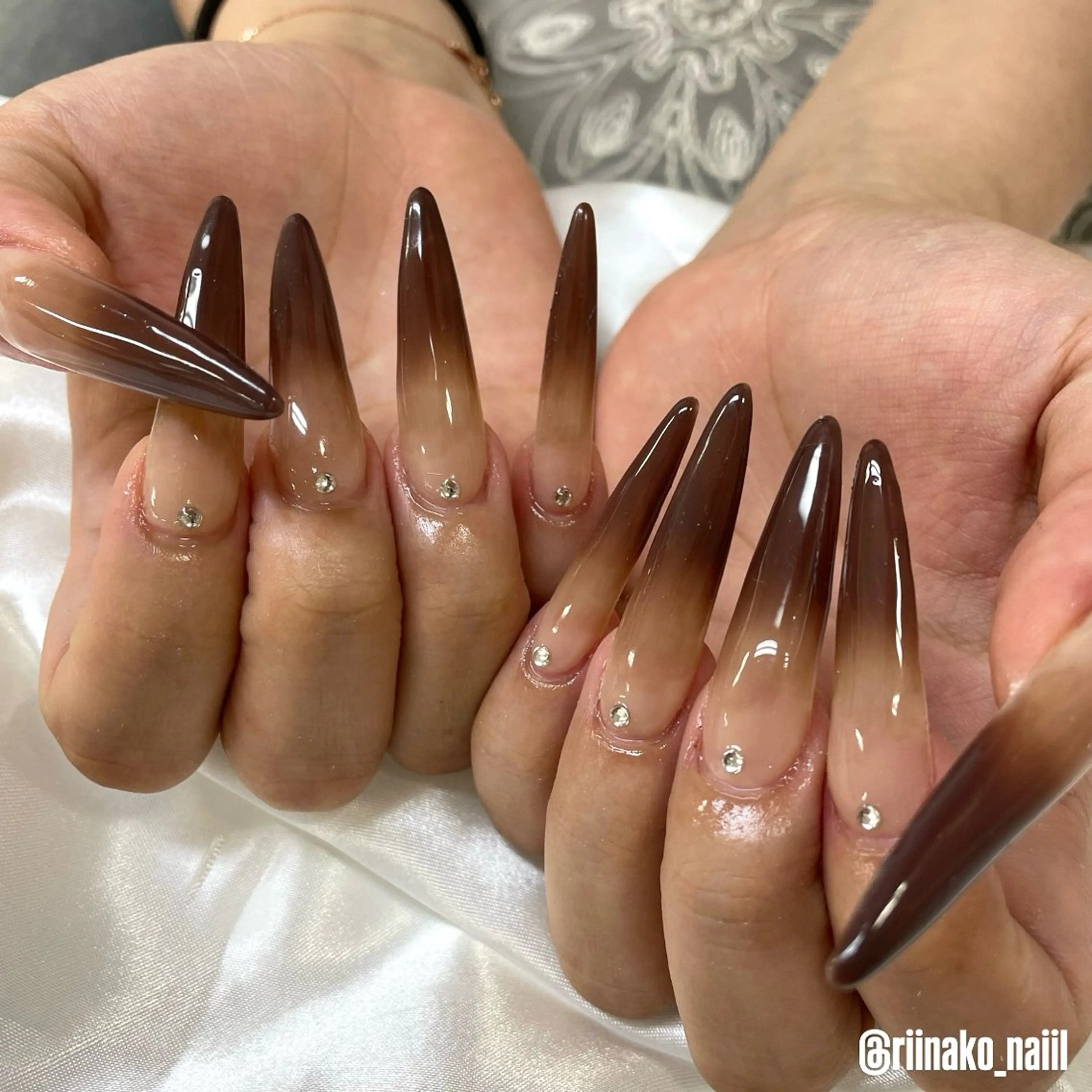ネイル ロングネイル スカルプネイル ハンドネイル ネイルサロンアネラ所属・Nail💞 rinakoのネイルデザイン