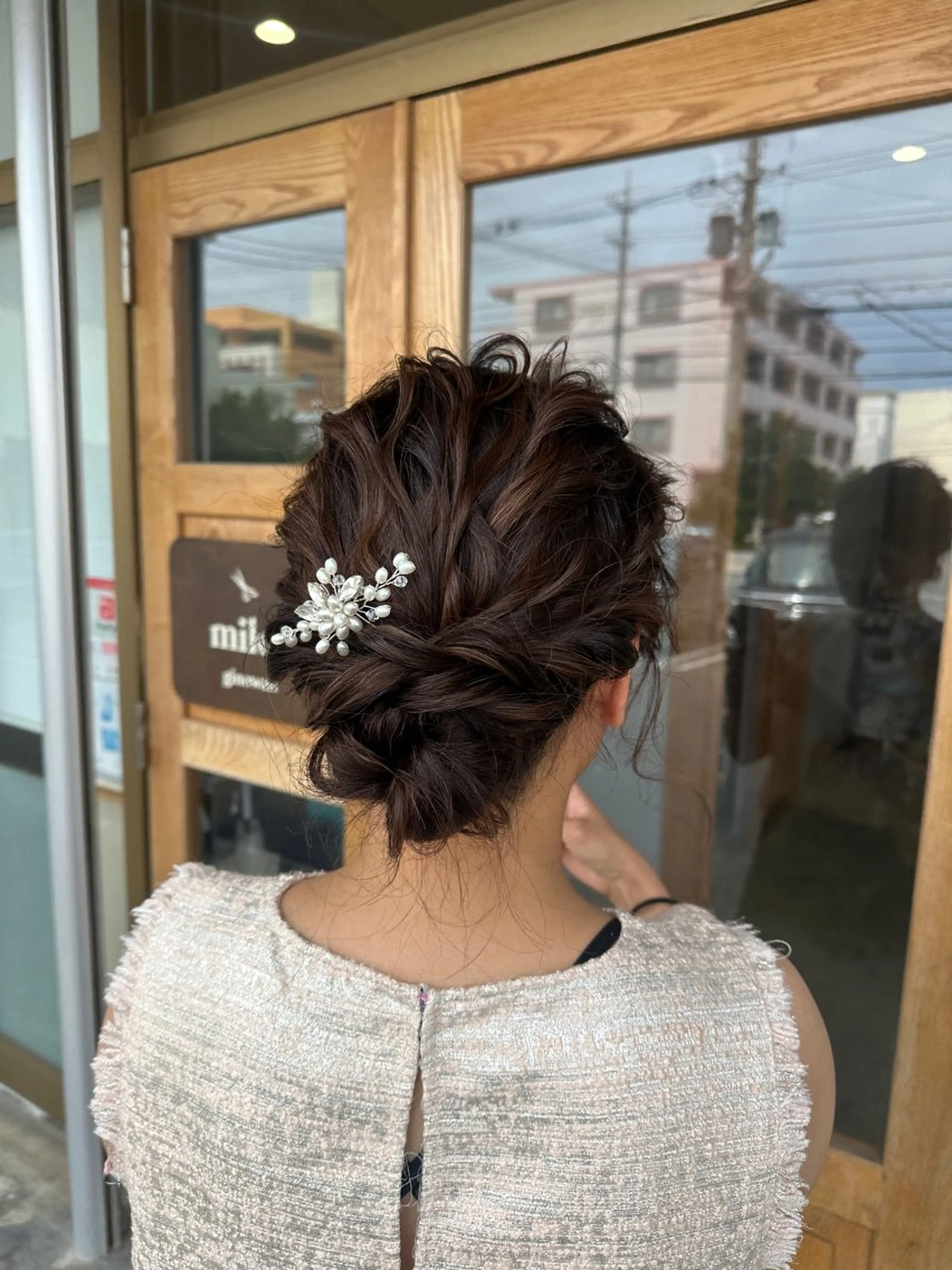 ミディアム miloc MOMOKAのヘアスタイル