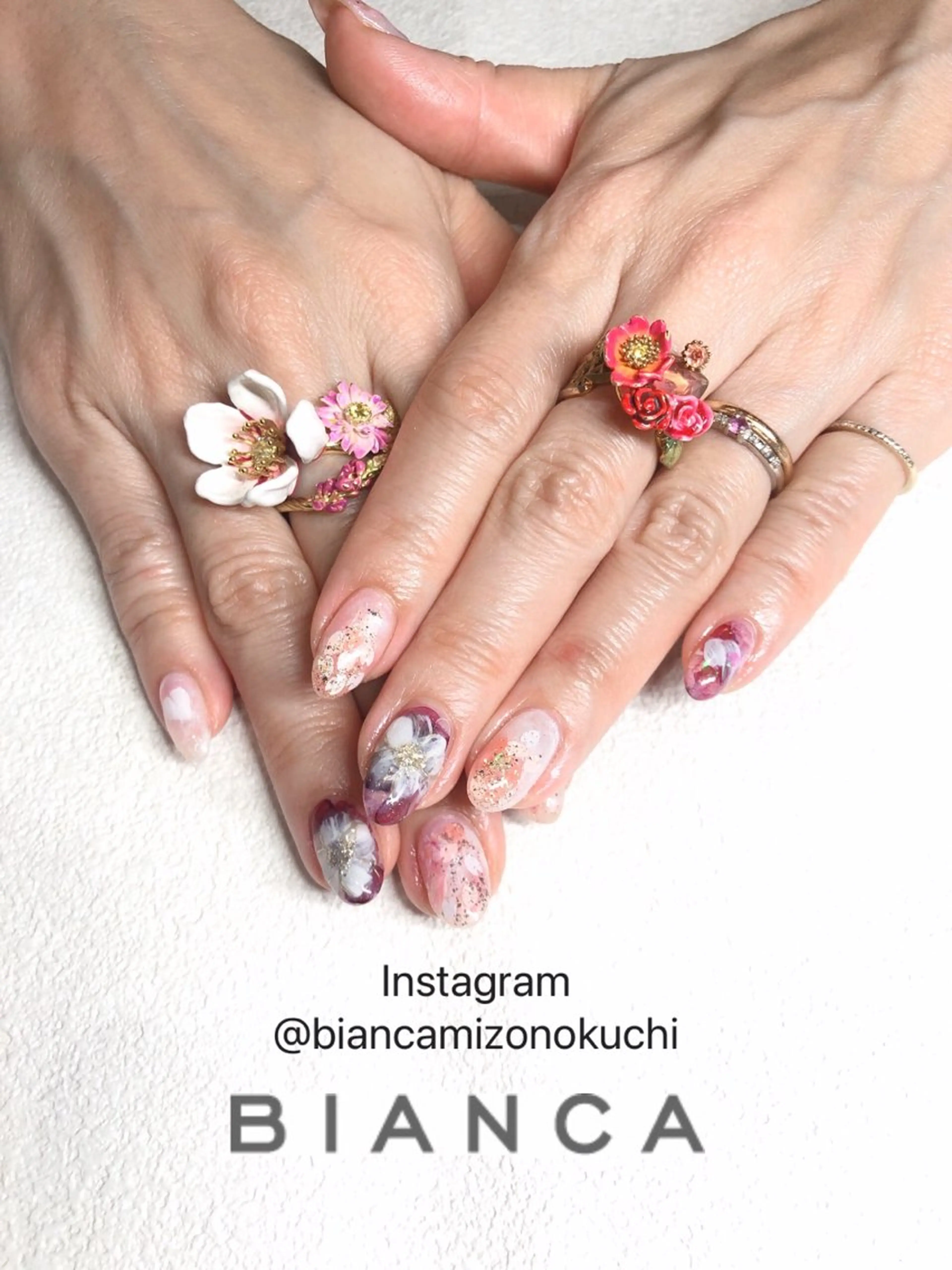 ショート ハンドネイル Bianca 溝の口 ASANOのネイルデザイン