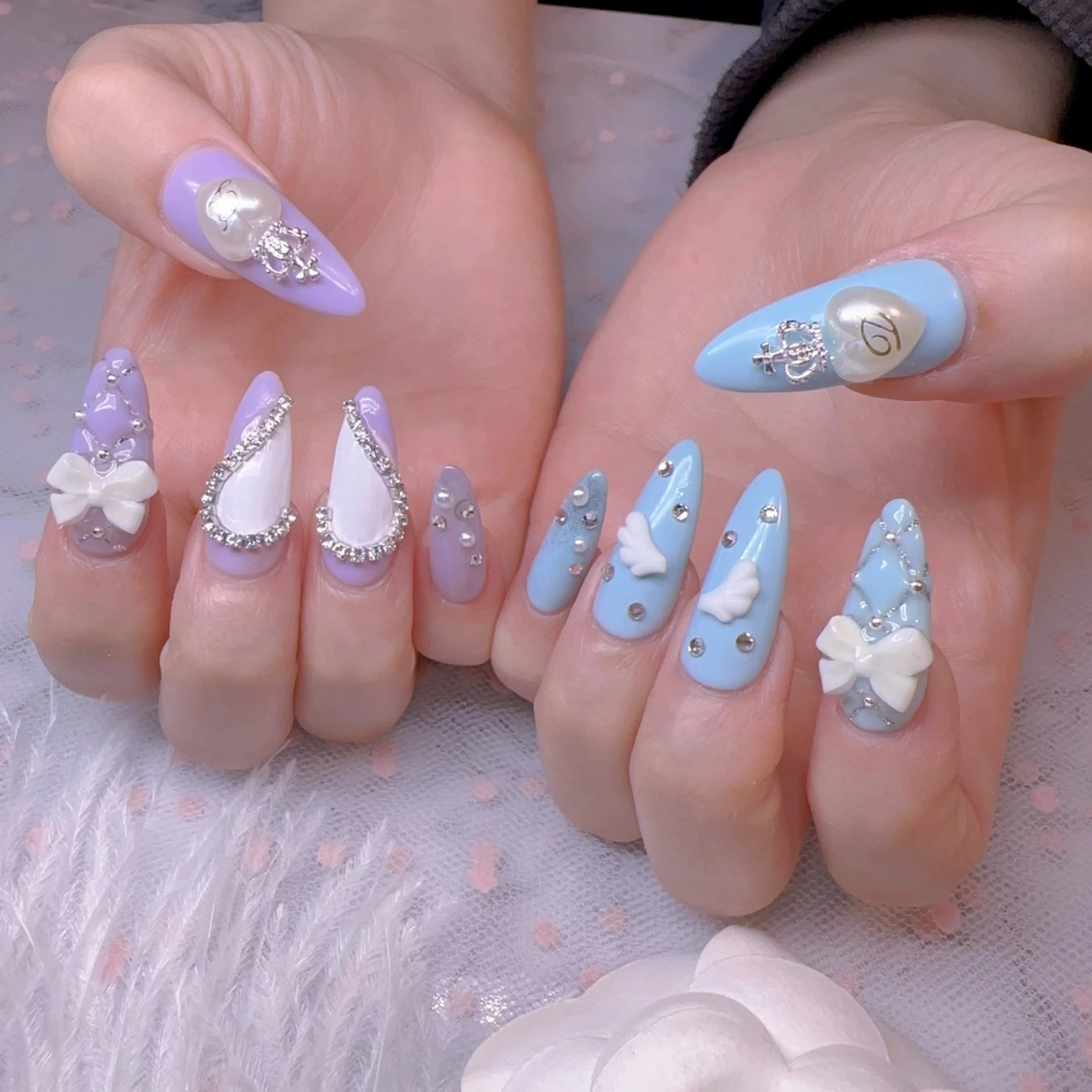 ネイル オーロラネイル フットネイル 韓国ネイル ラメ(グリッター) ラメグラデーション ハンドネイル Belle nail salon 新小岩のネイルデザイン