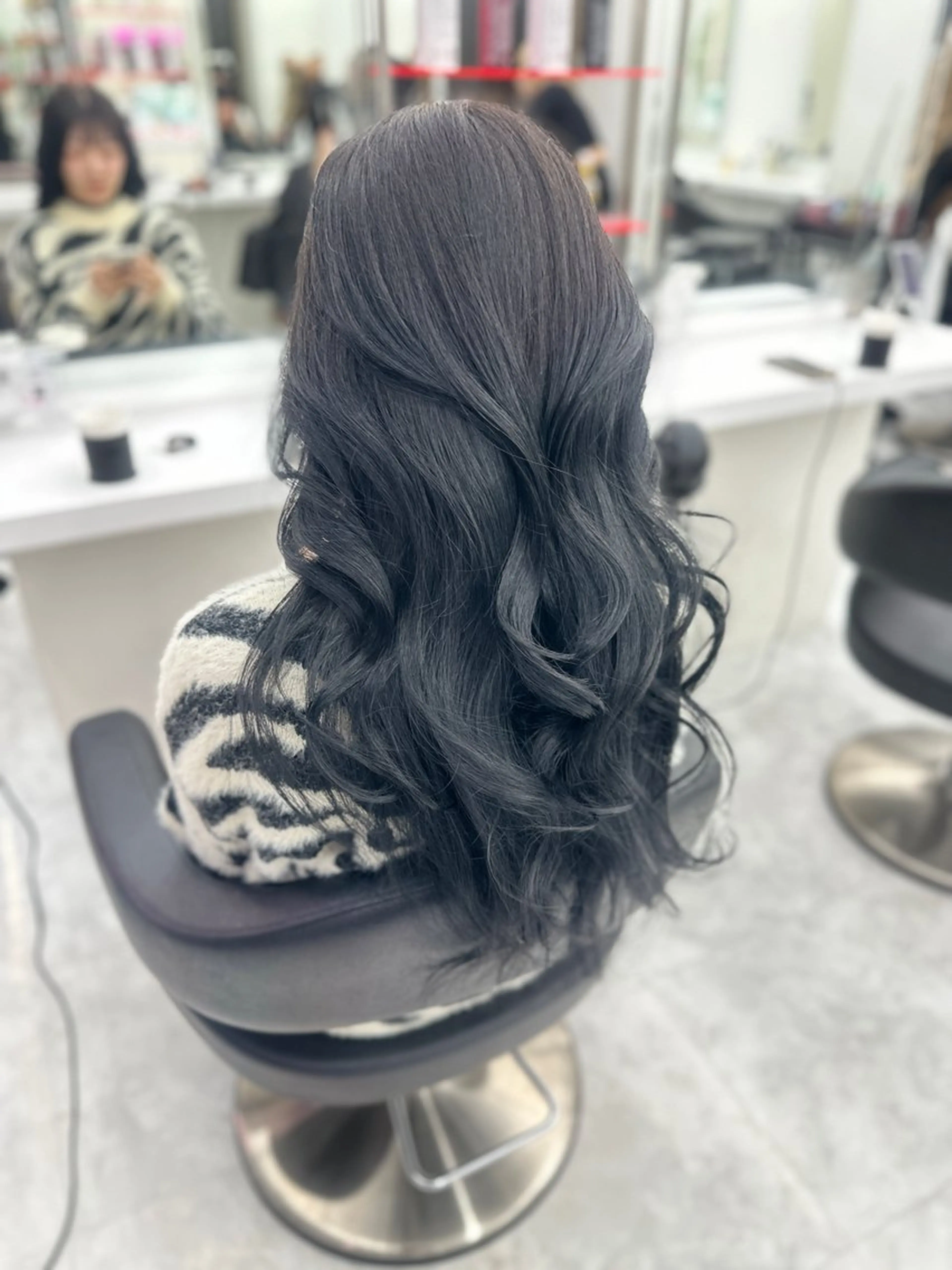 ロング カラー パーマ ヘアアレンジ メンズ キッズ ♥️韓国ヘア レイヤー♥️ゆりのヘアスタイル