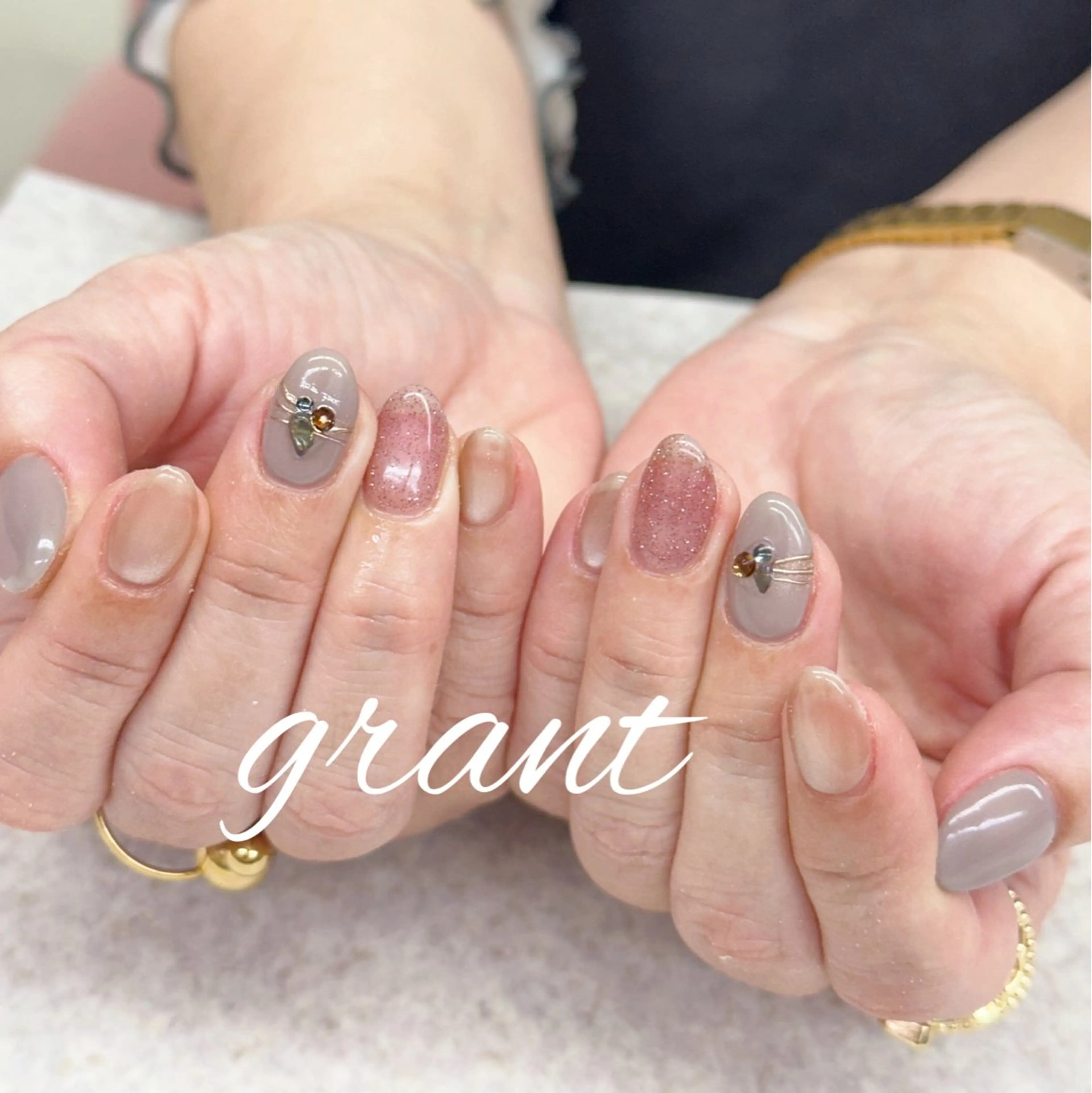 ネイル 冬ネイル ハンドネイル nail salon grant所属・nailsalon grantのネイルデザイン