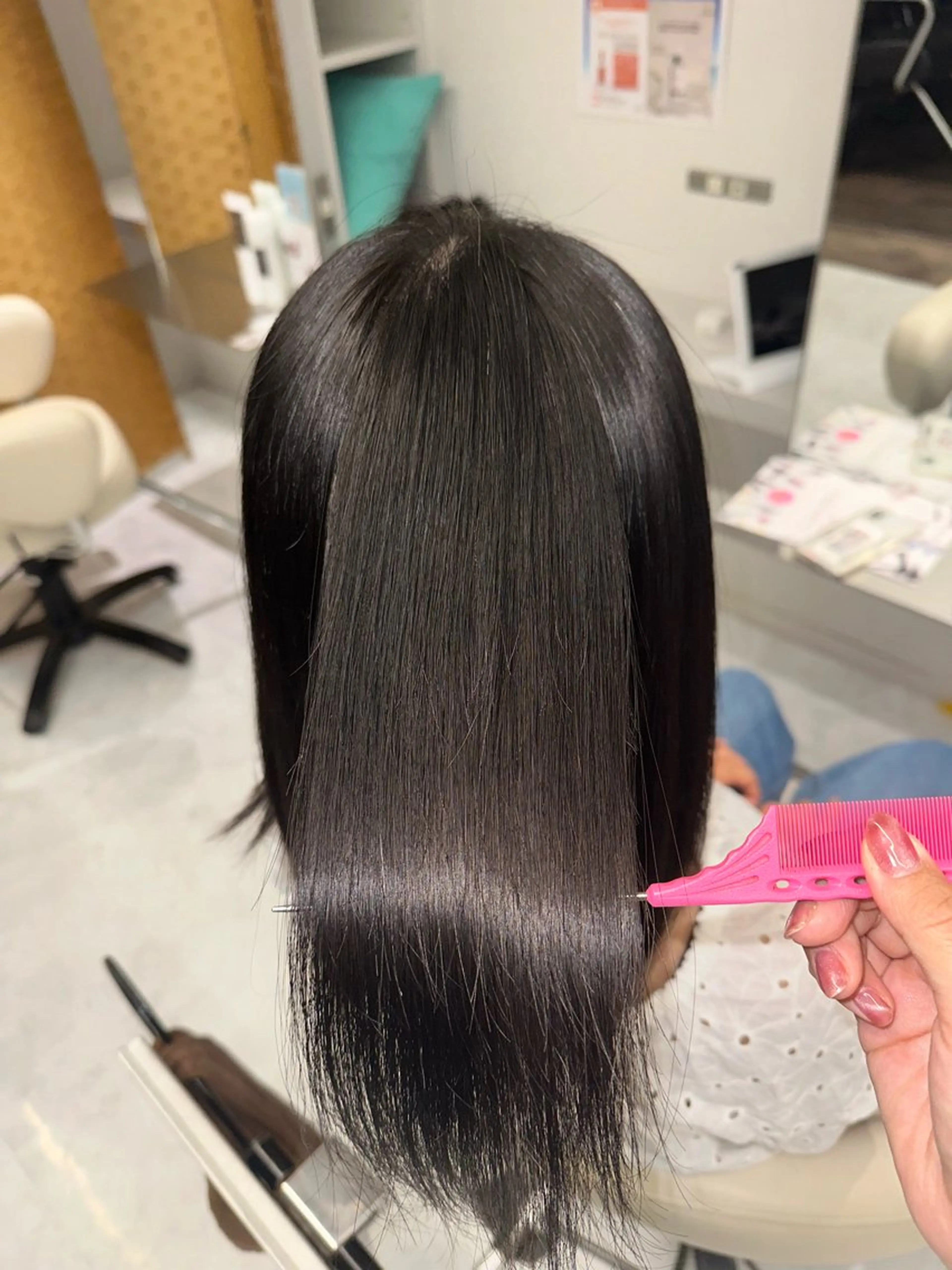 セミロング 縮毛矯正 縮毛矯正 LeeHorie miuのヘアスタイル