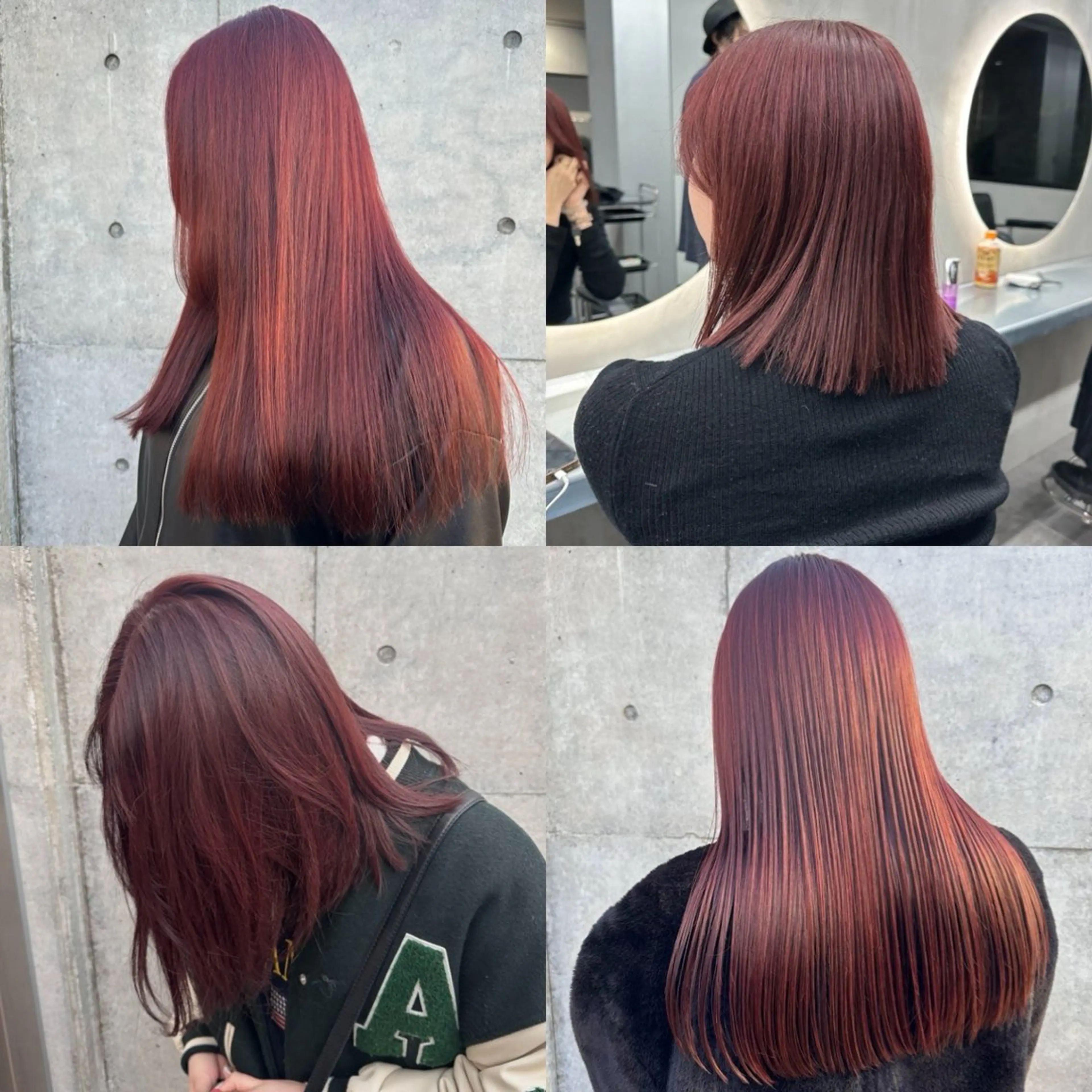 ロング ヘアカラー ブリーチしない 暖色colorのヘアスタイル