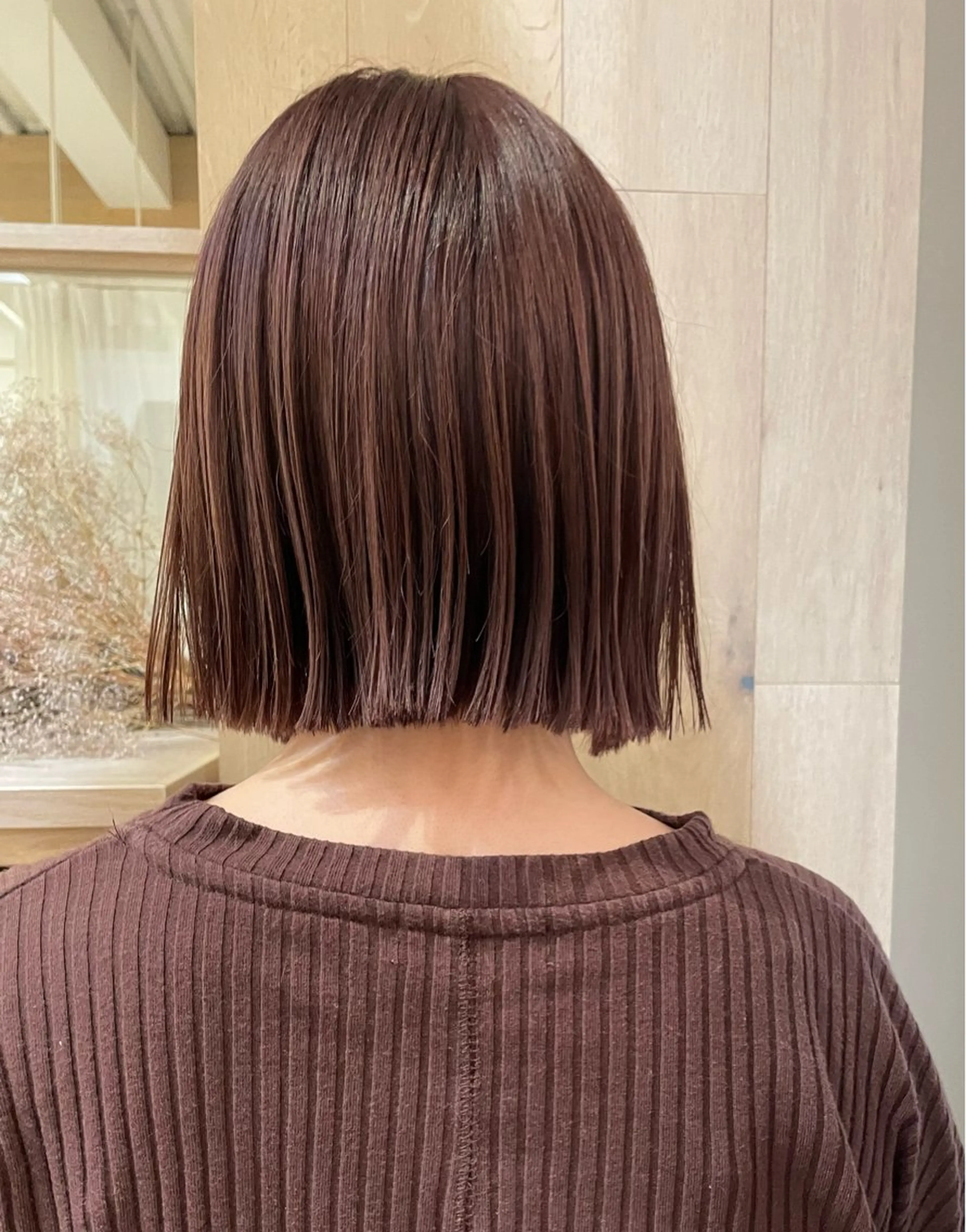 ミディアム 辻しおり／似合わせ カット/暖色カラー栄のヘアスタイル