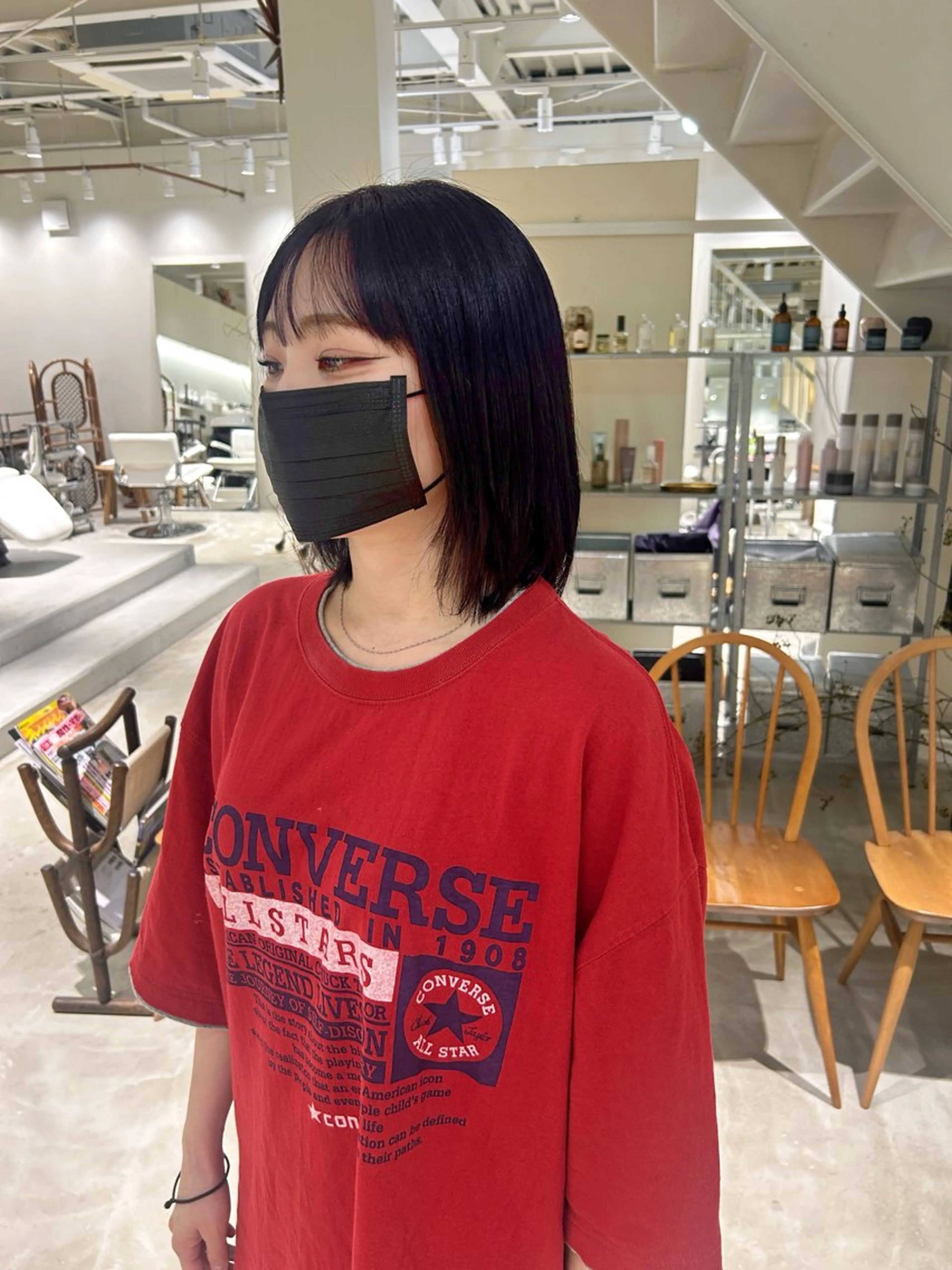 ミディアム カラー ヘアカラー 篠原 若奈のヘアスタイル