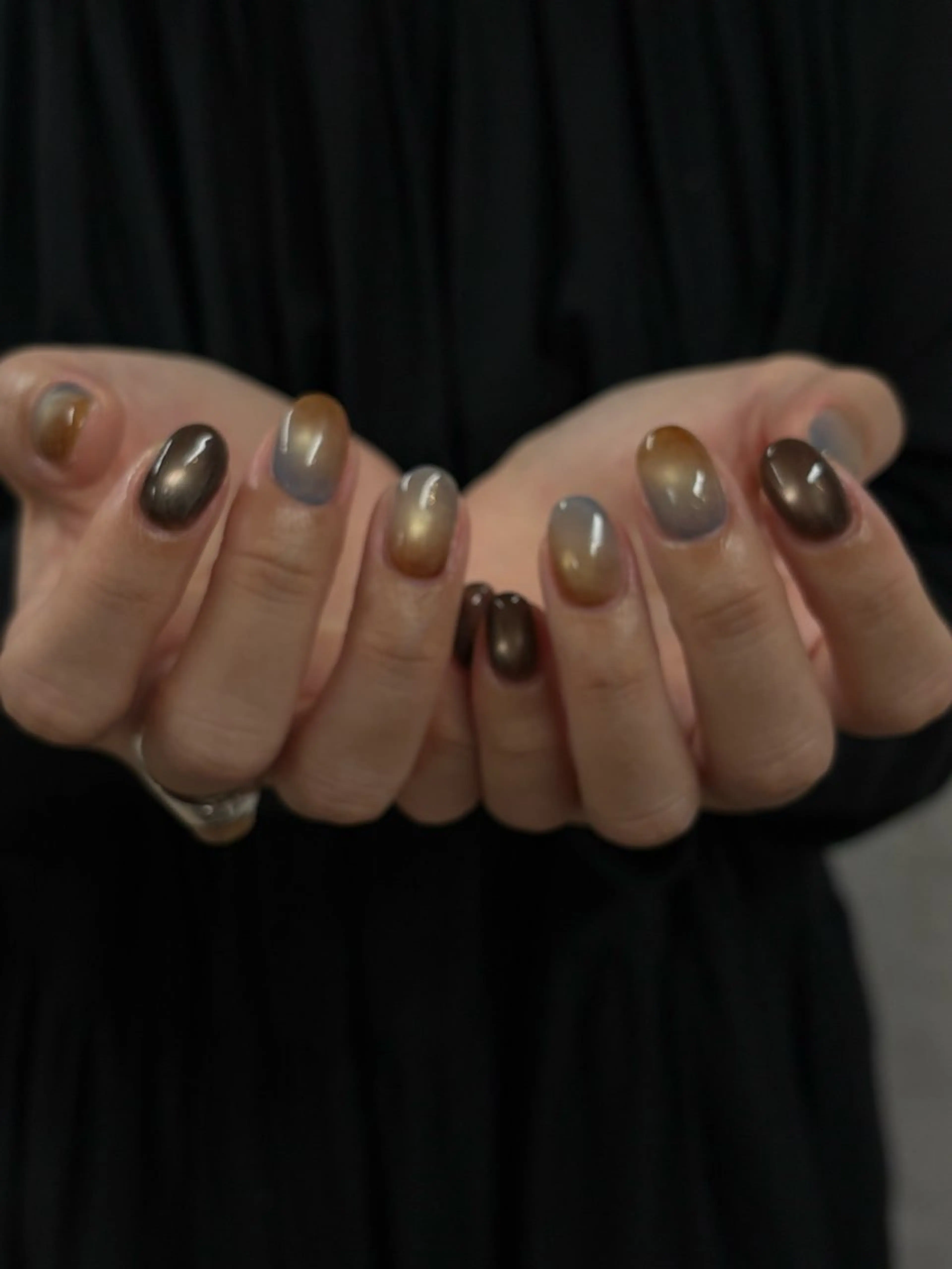 ネイル 持ち込み ハンドネイル GLADnail新宿 arisaのネイルデザイン