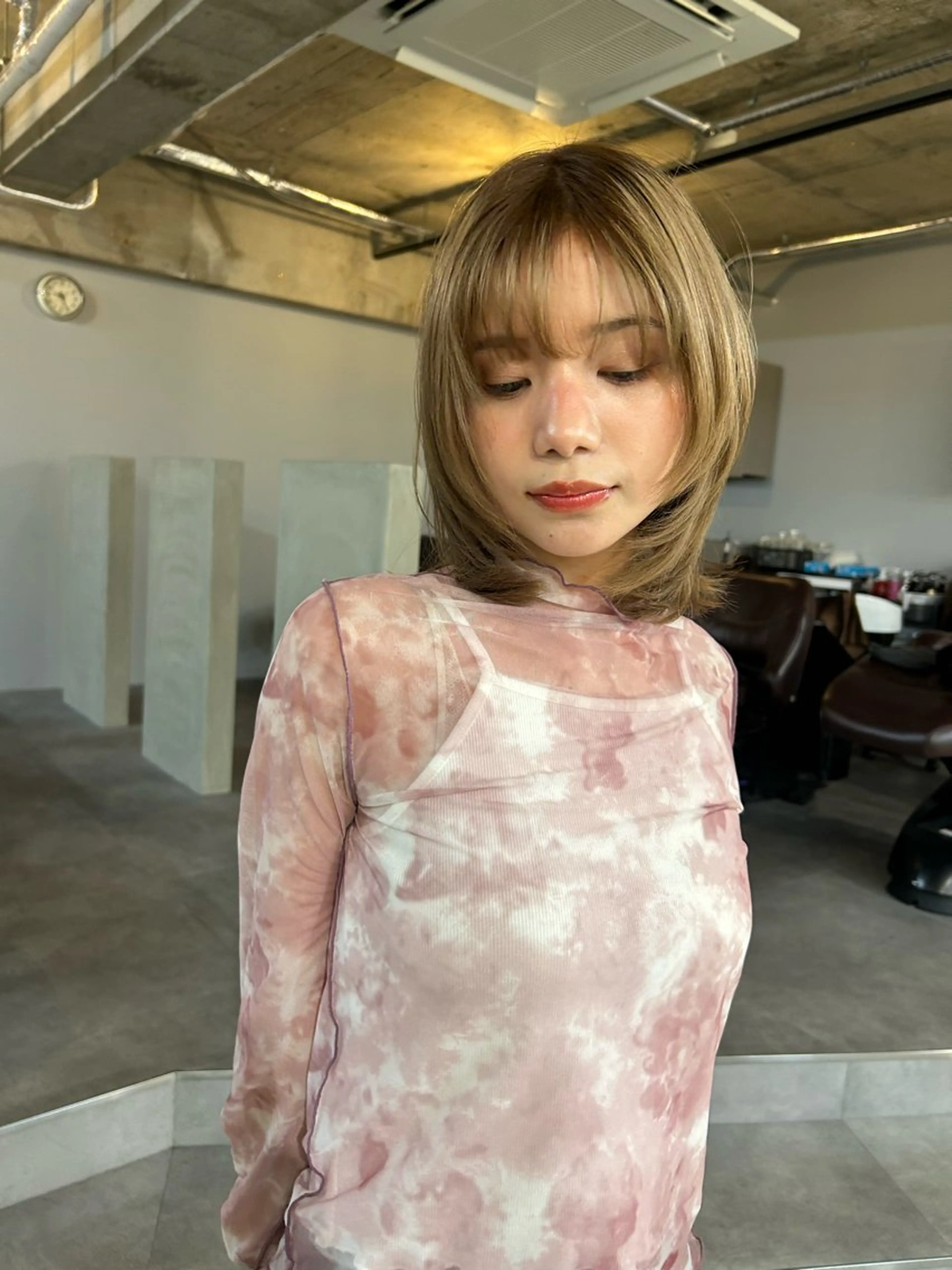 ミディアム ヘアカラー CUORE クオーレのヘアスタイル