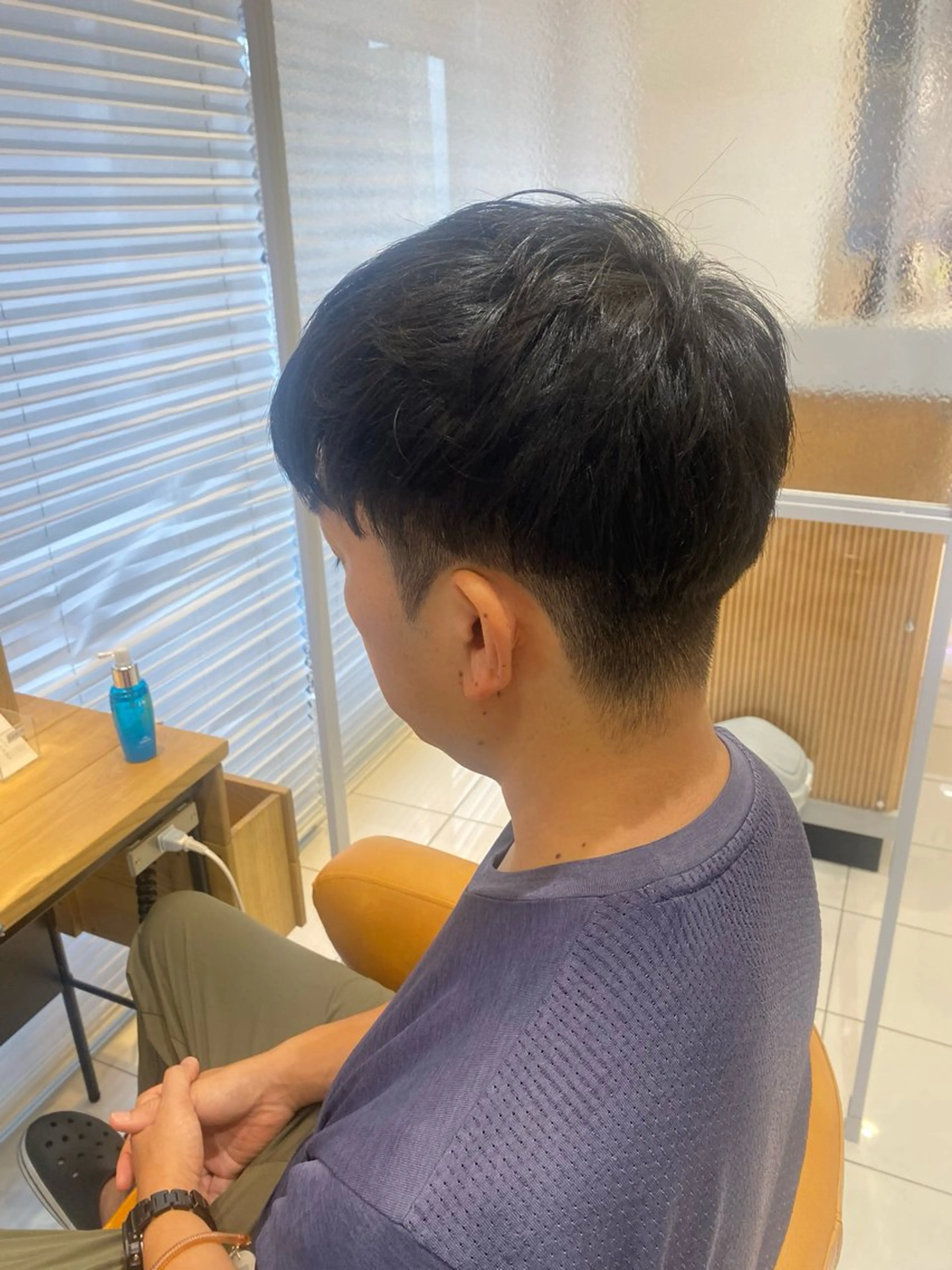 メンズ マッシュ 刈り上げ 艶カラー/パーマ まりん🌟のヘアスタイル