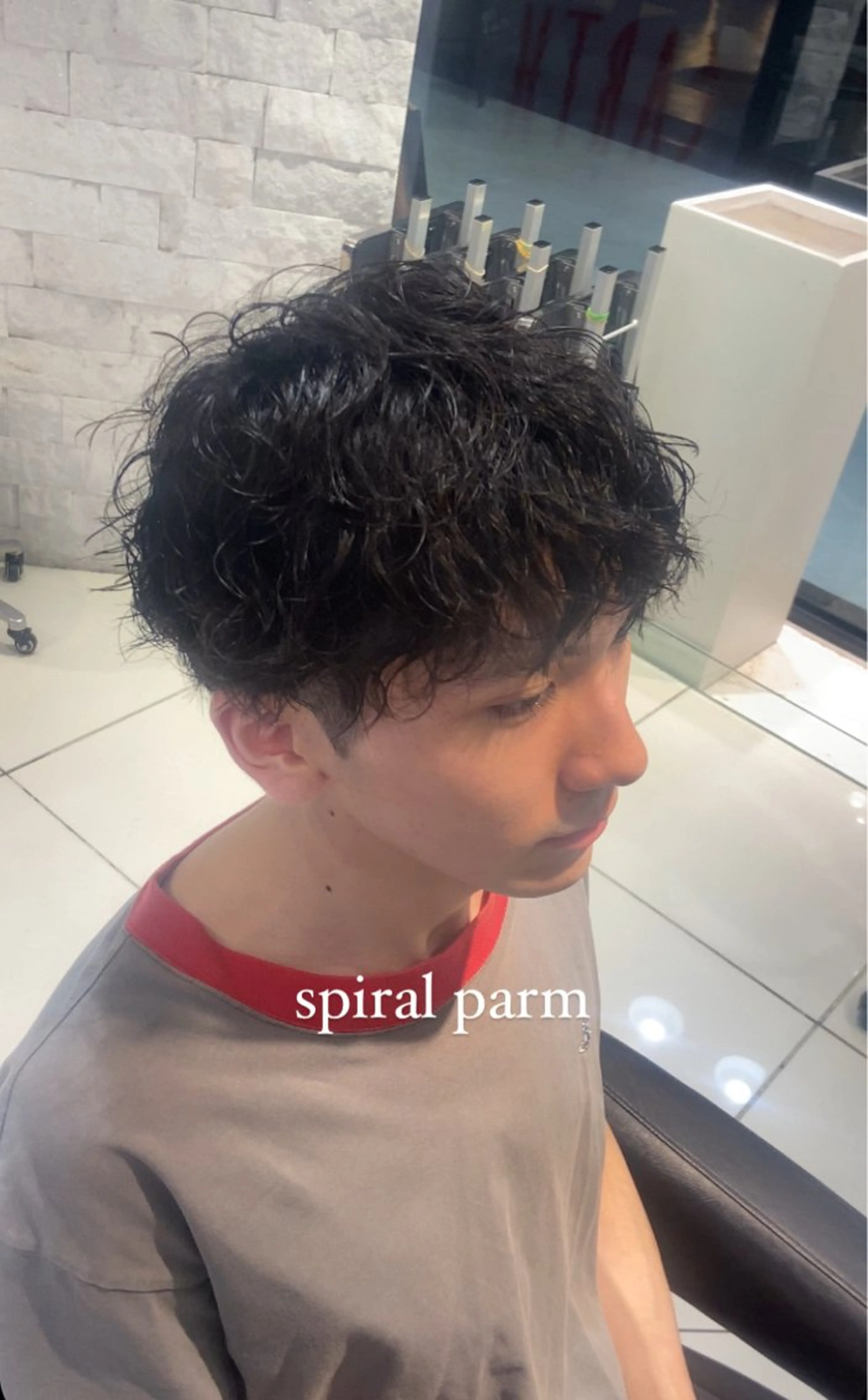 パーマ メンズ カット パーマ トリートメント 藤沢/波巻きパーマ/ ツイストスパイラルのヘアスタイル