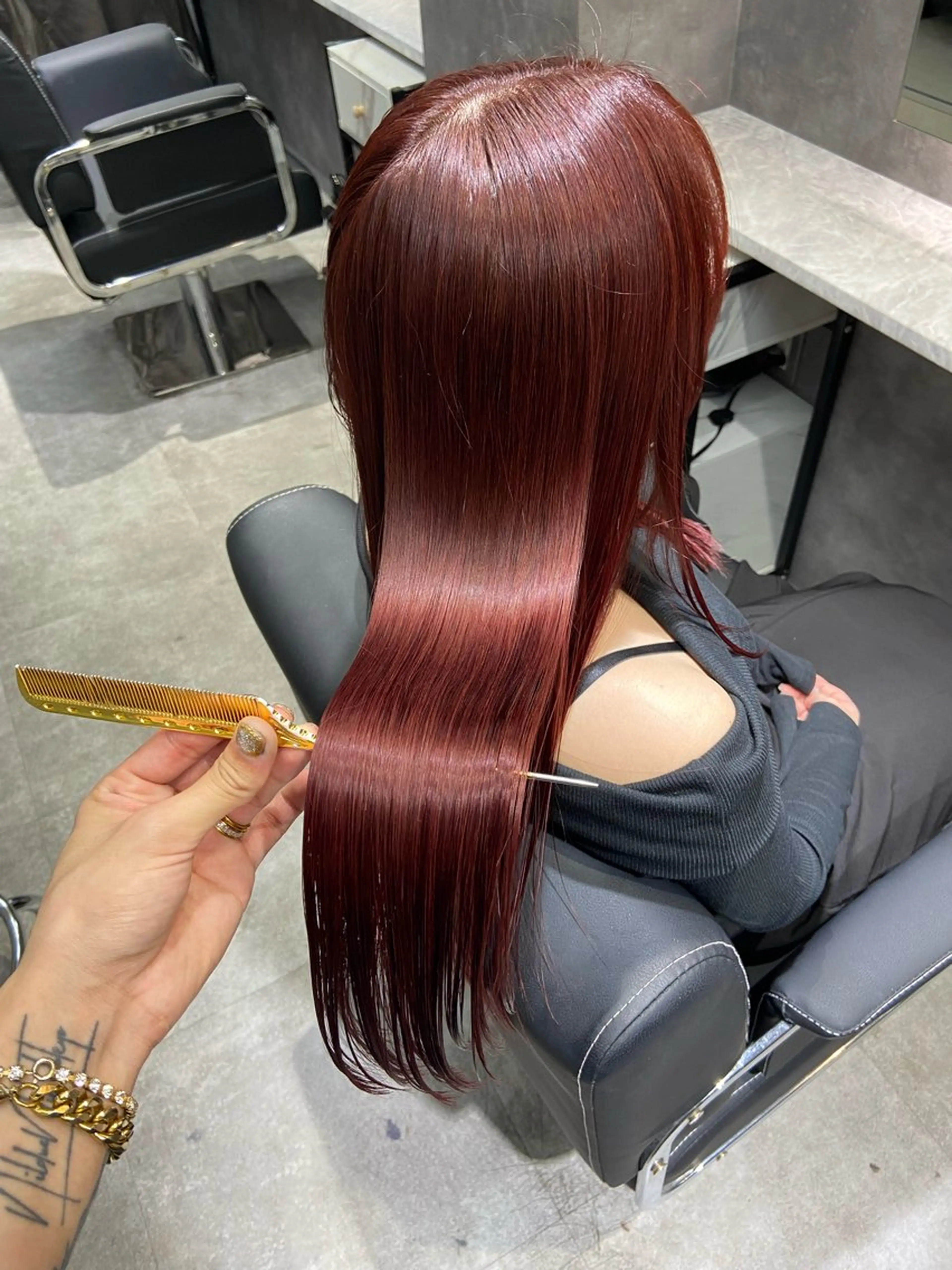 ロング 髪質改善 トリートメント 🦉静かに過ごしたい 方、個室席🦉タナカのヘアスタイル