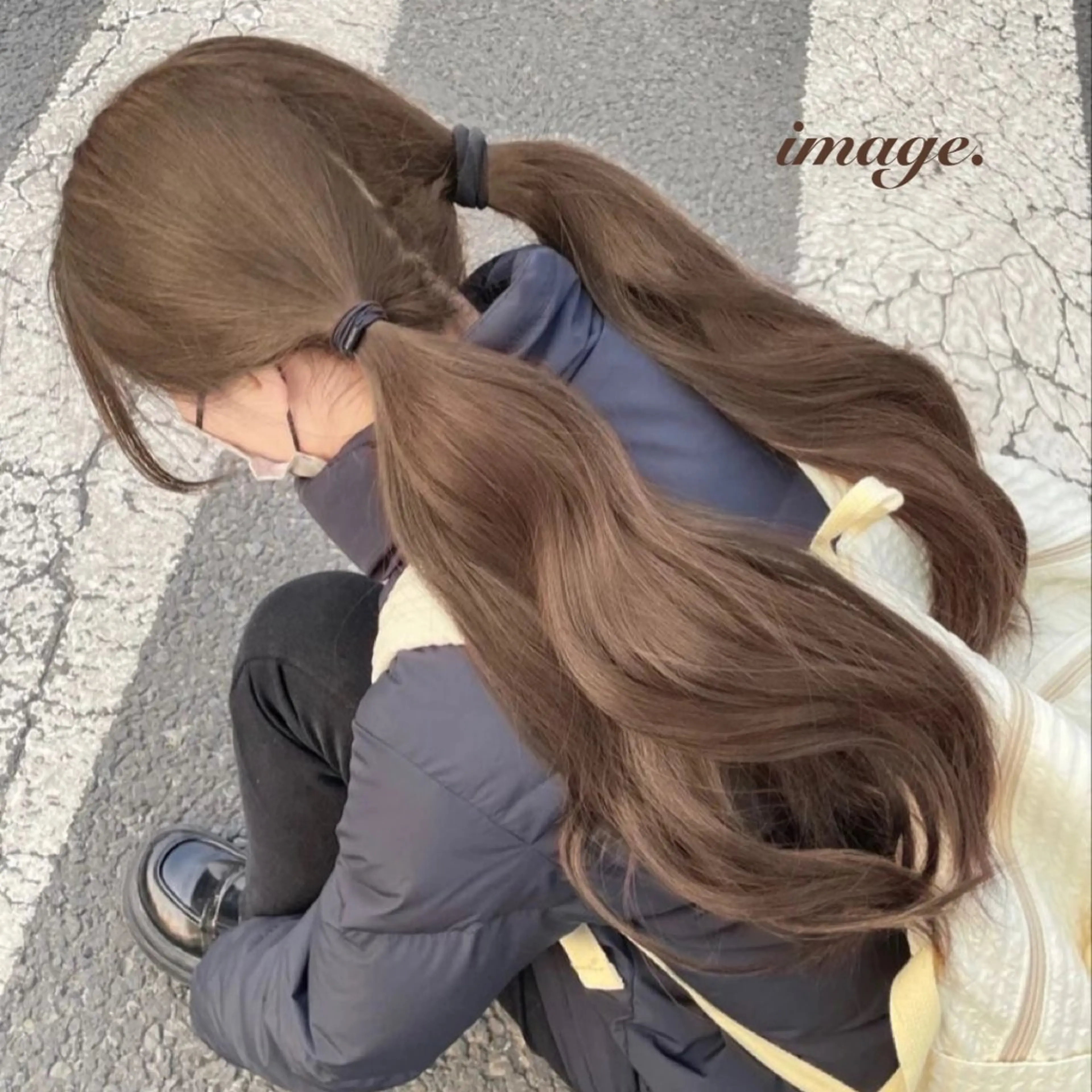 ロング ヘアカラー トリートメント Miwa🤍ダメージ レスカラー特化🦢のヘアスタイル