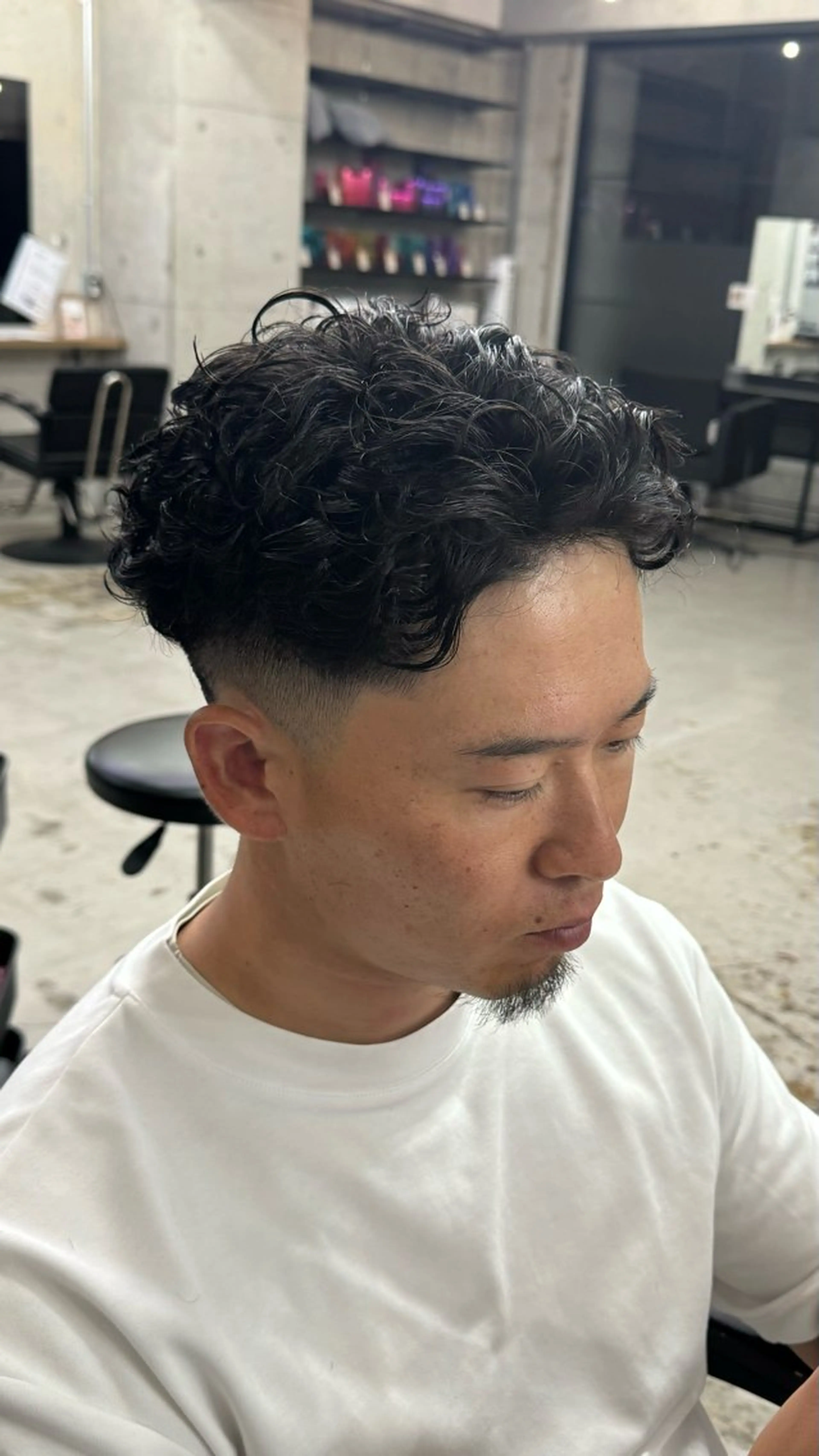 パーマ メンズ カット パーマ ヘッドスパ be'leef.ric 守口店所属・スペインカール/ メンズパーマ/山下のヘアスタイル