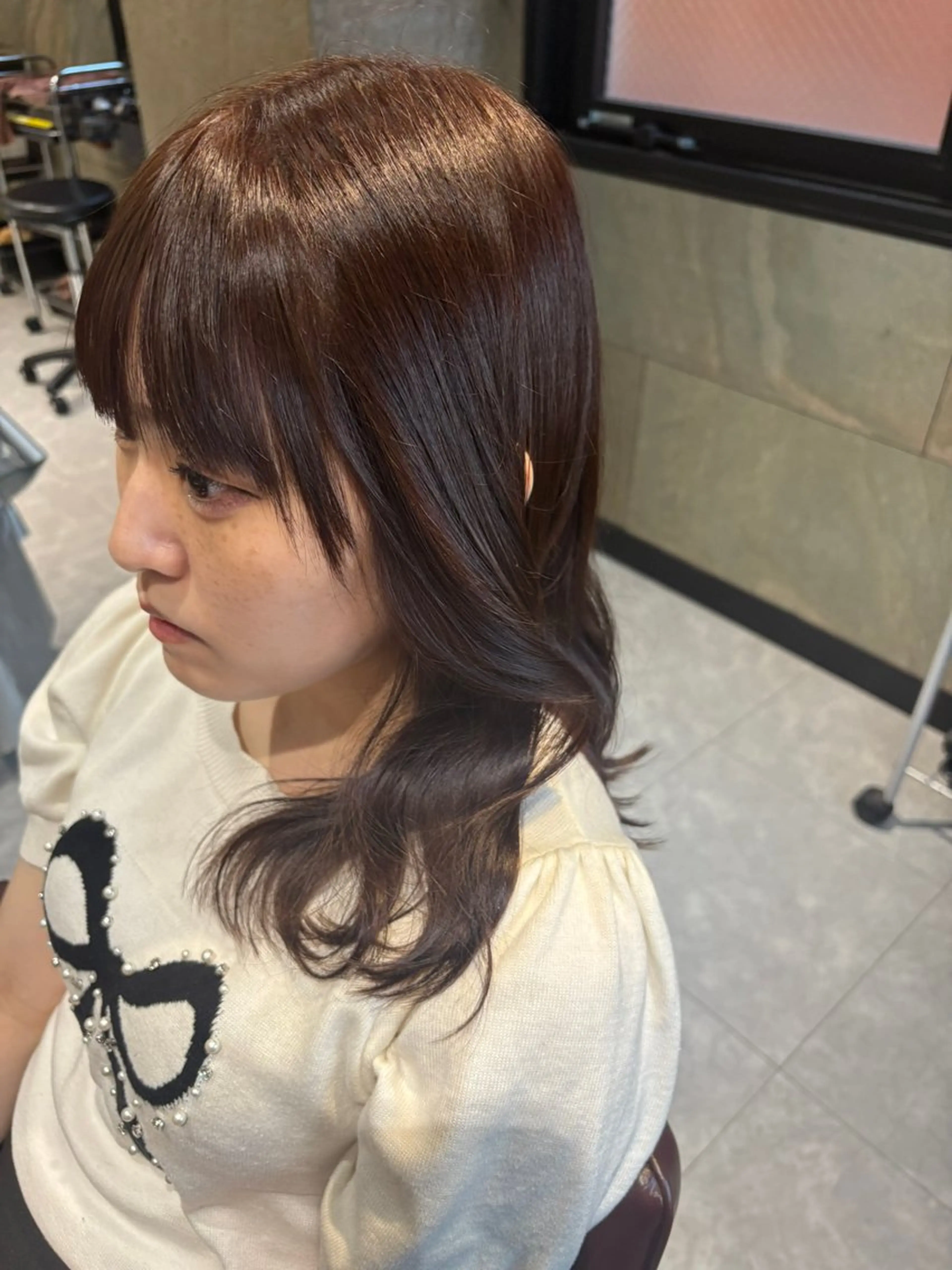 ミディアム カット ヘアカラー トリートメント La fith hair arc 高槻店所属・Chisato🤍 高槻/ボブ/ショートのヘアスタイル