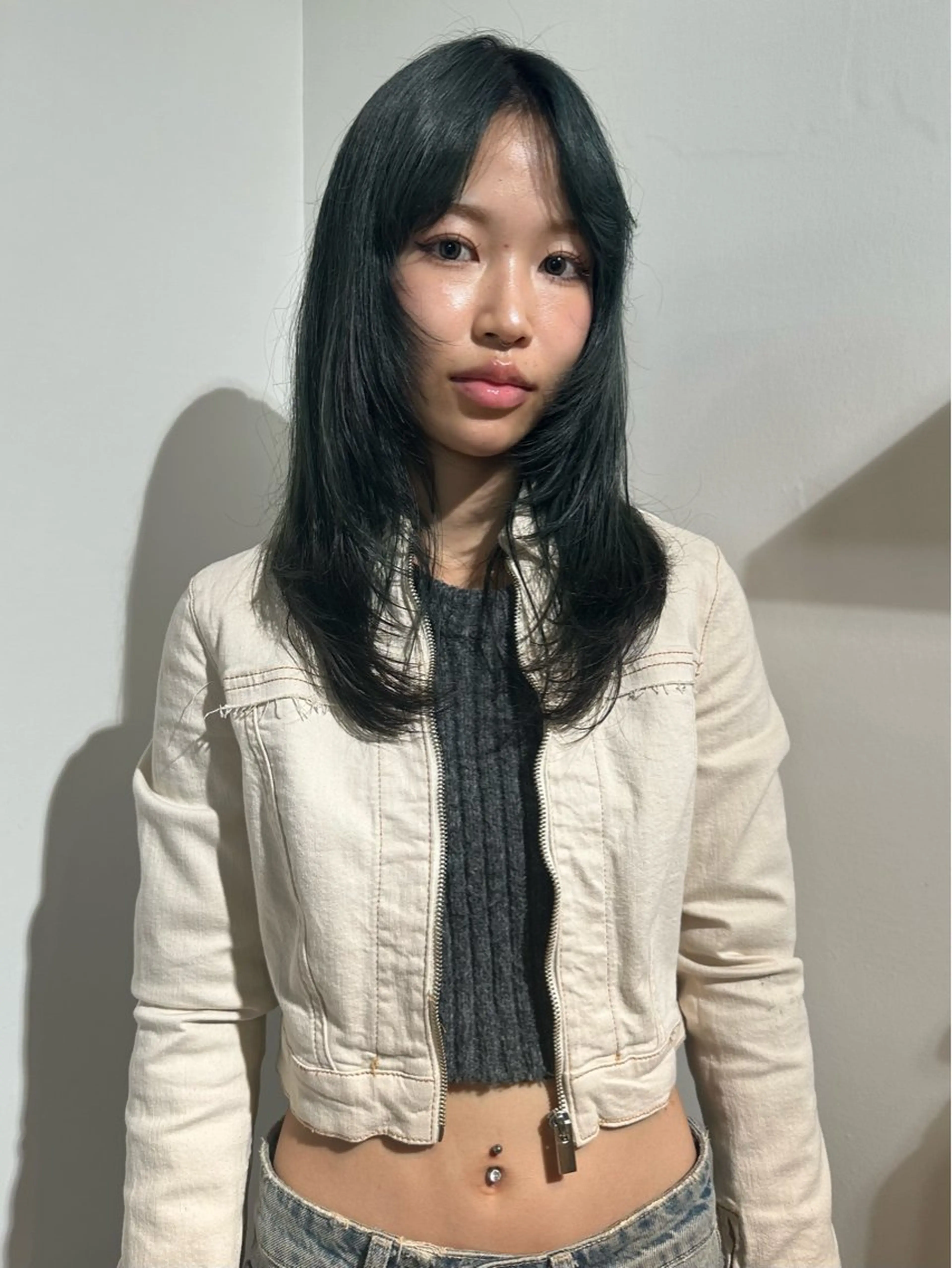 セミロング カラー ケアブリーチ💘 rino🪷高円寺のヘアスタイル