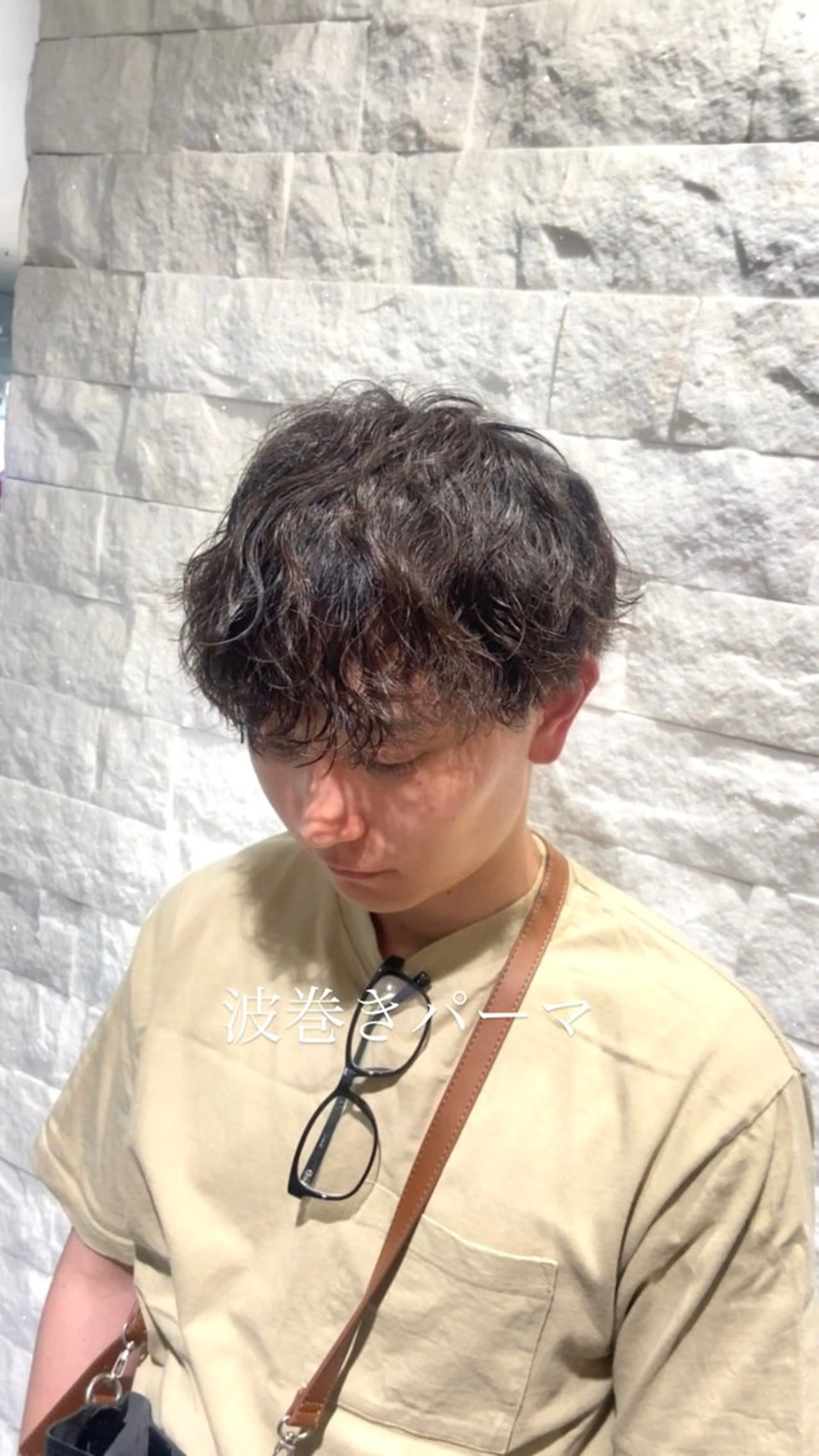 パーマ メンズ カット パーマ 藤沢/波巻きパーマ/ ツイストスパイラルのヘアスタイル