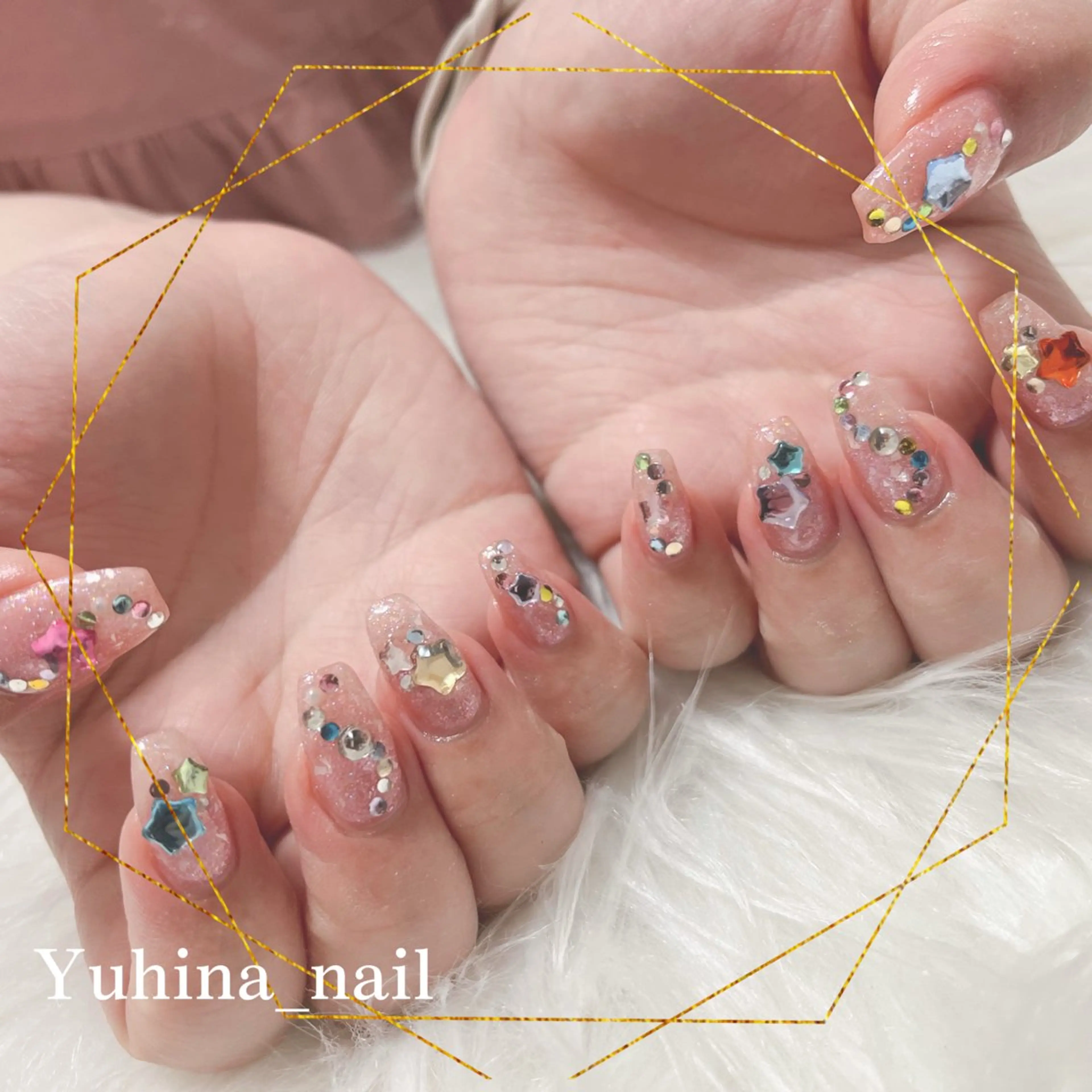 ネイル ハンドネイル Yuhina _nail‪ෆ‪.*のネイルデザイン