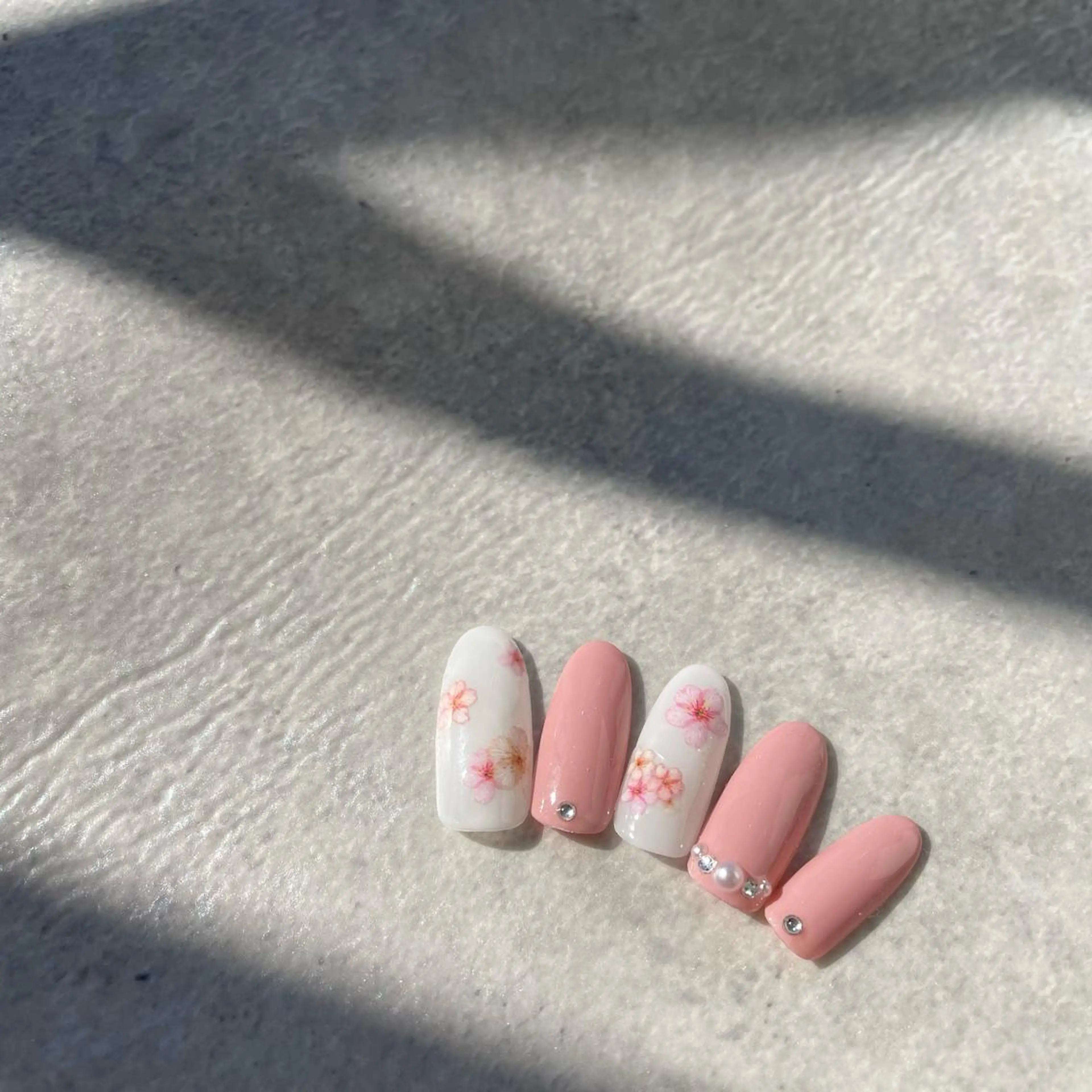 ネイル 桜ネイル 春ネイル MARUNAIL Misakiのネイルデザイン