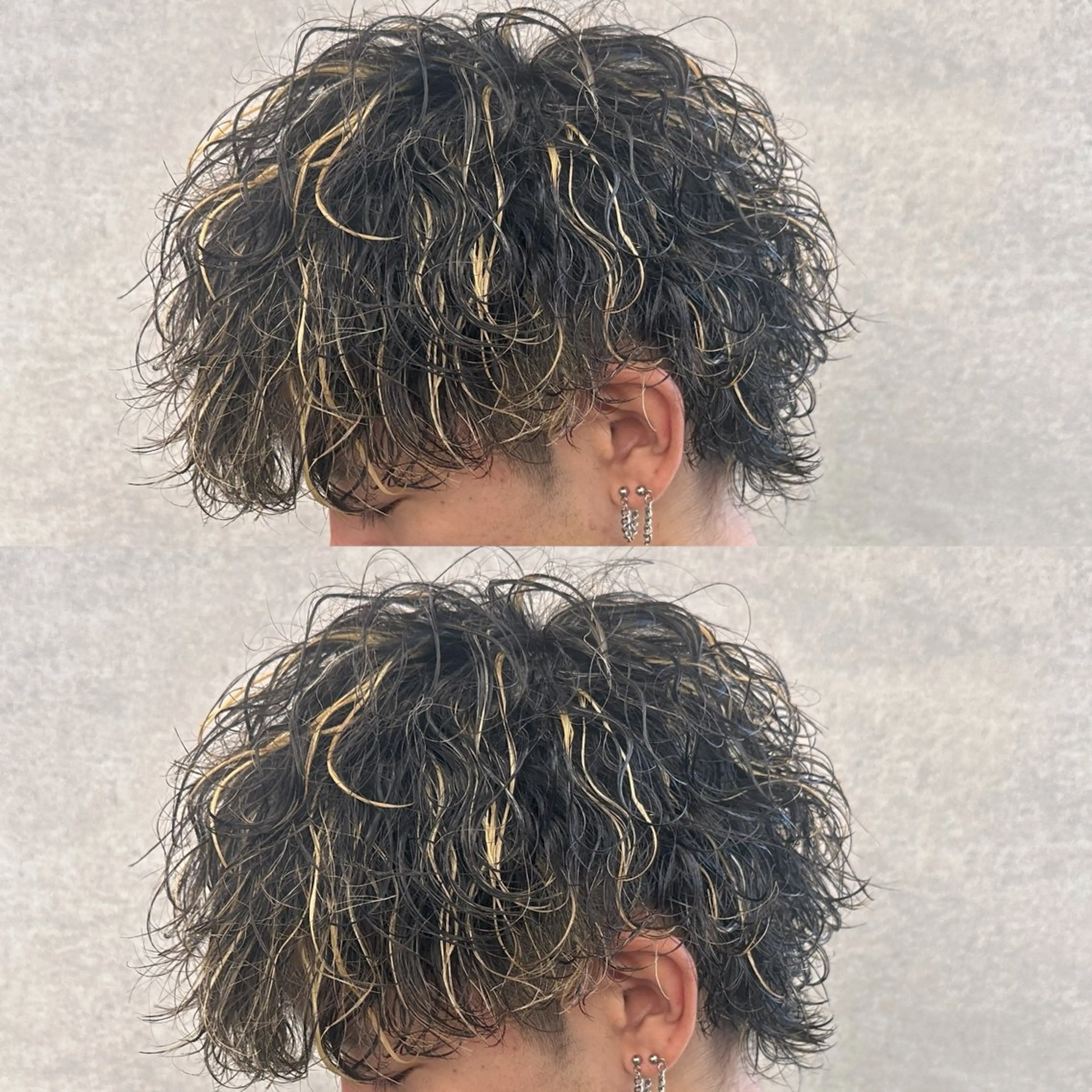 ショート カラー パーマ メンズ カット ヘアカラー パーマ ヘッドスパ ヘアセット 渋谷駅から徒歩1分 BLUCKメンズヘアのヘアスタイル
