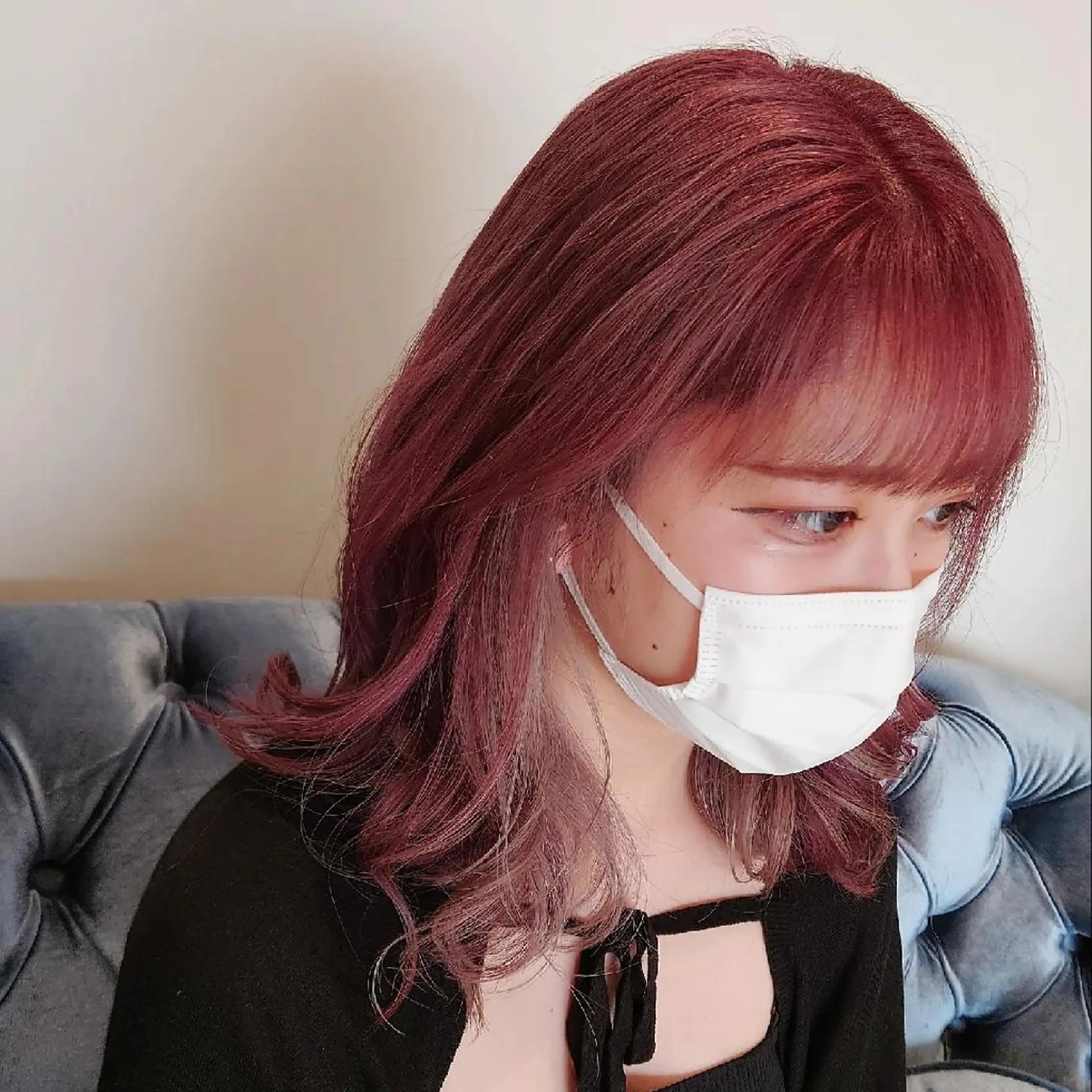 ミディアム 新潟ハイトーンカラー NO.1✨ 小川 巧のヘアスタイル