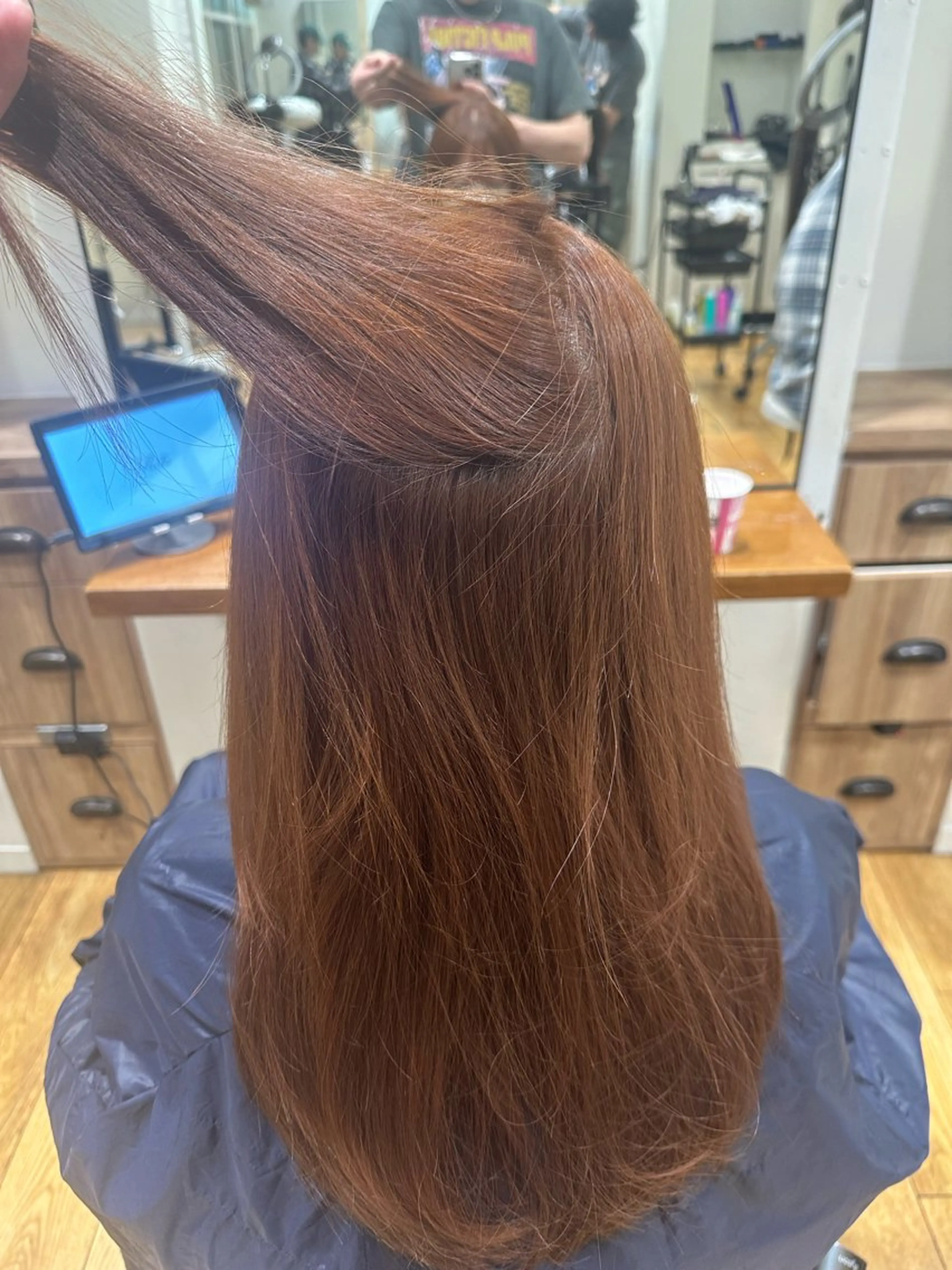 ロング ヘアカラー 韓国ヘア 久後清斗/クゴサヤトのヘアスタイル