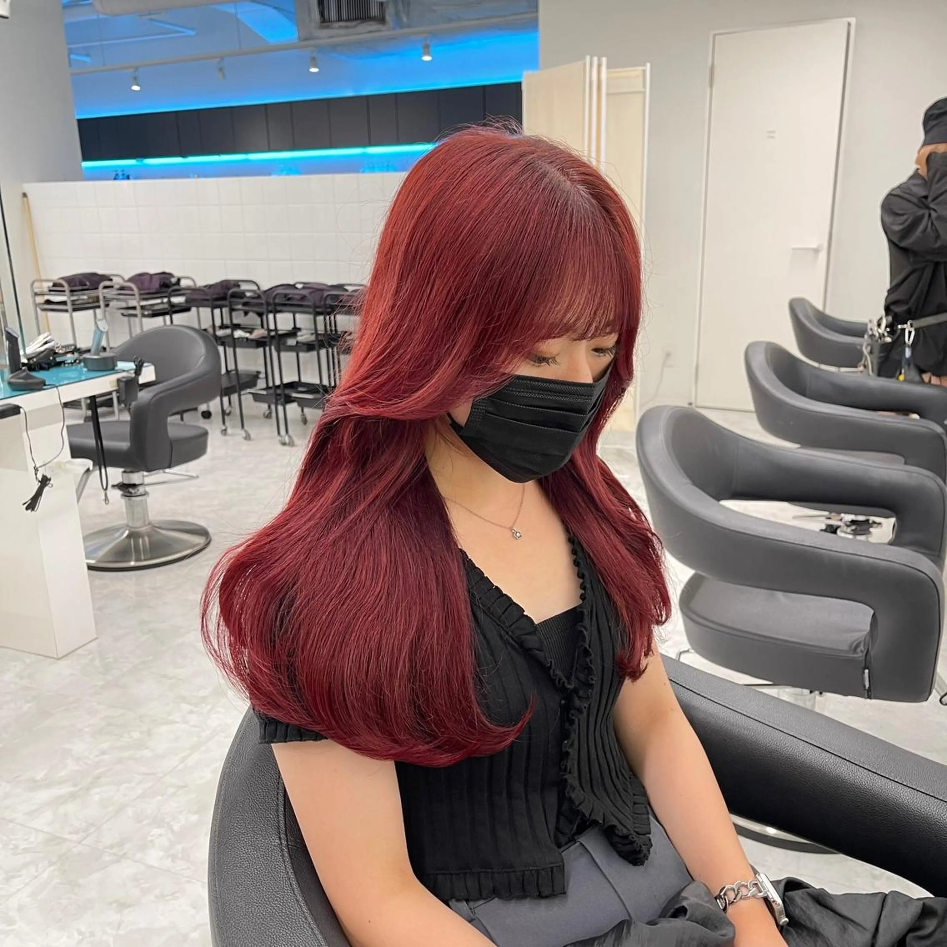 ロング カラー ブリーチ ケアブリーチ 髪質改善 ヘアカラー ヘアセット 透明感/艶髪/💖 トレンドスタイル💖のヘアスタイル