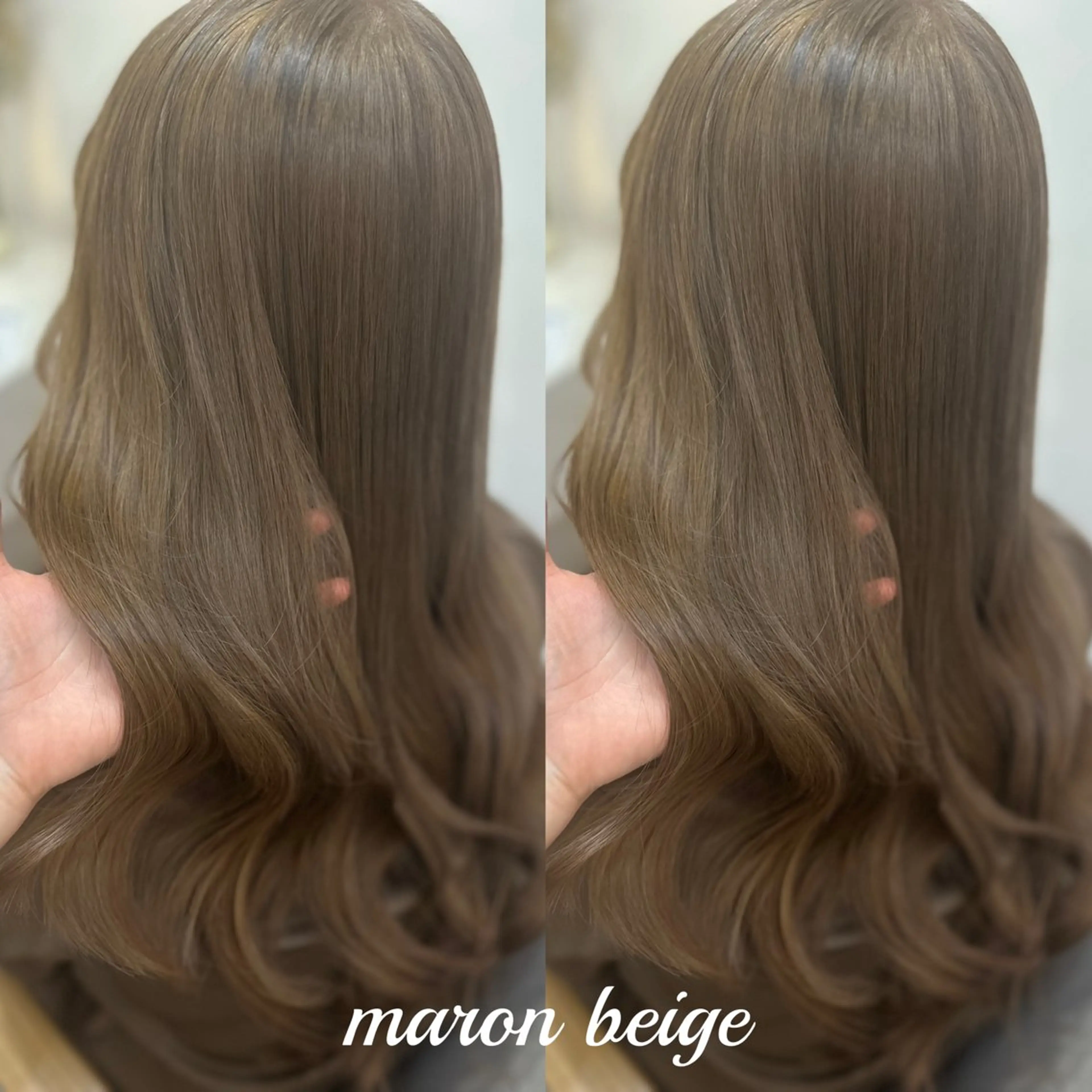 ロング ヘアカラー トリートメント lovis🧸ゆうあ 🧸/透明感カラーのヘアスタイル