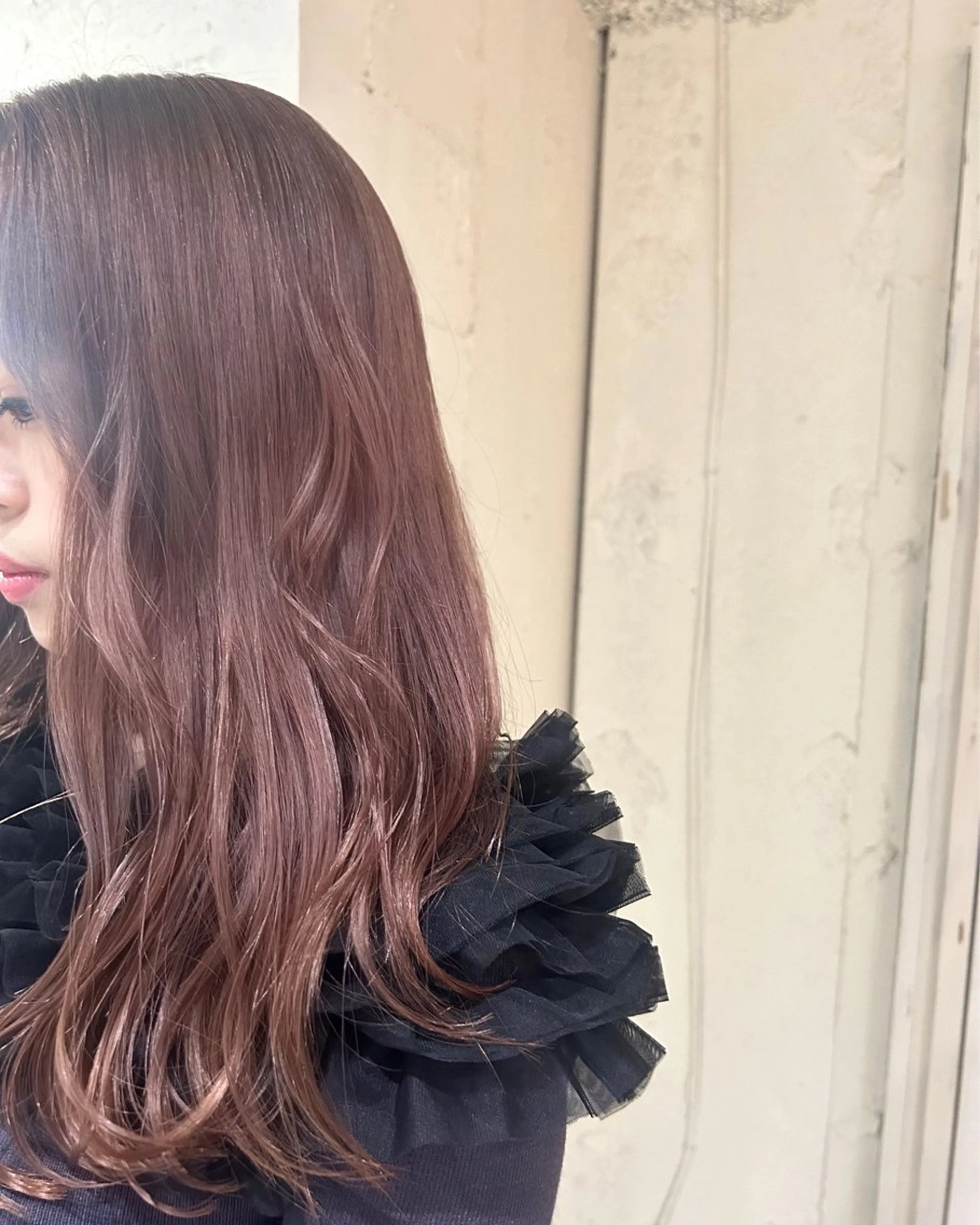 セミロング カラー ヘアカラー トリートメント ☁️透明感カラー☁️ Reikaのヘアスタイル