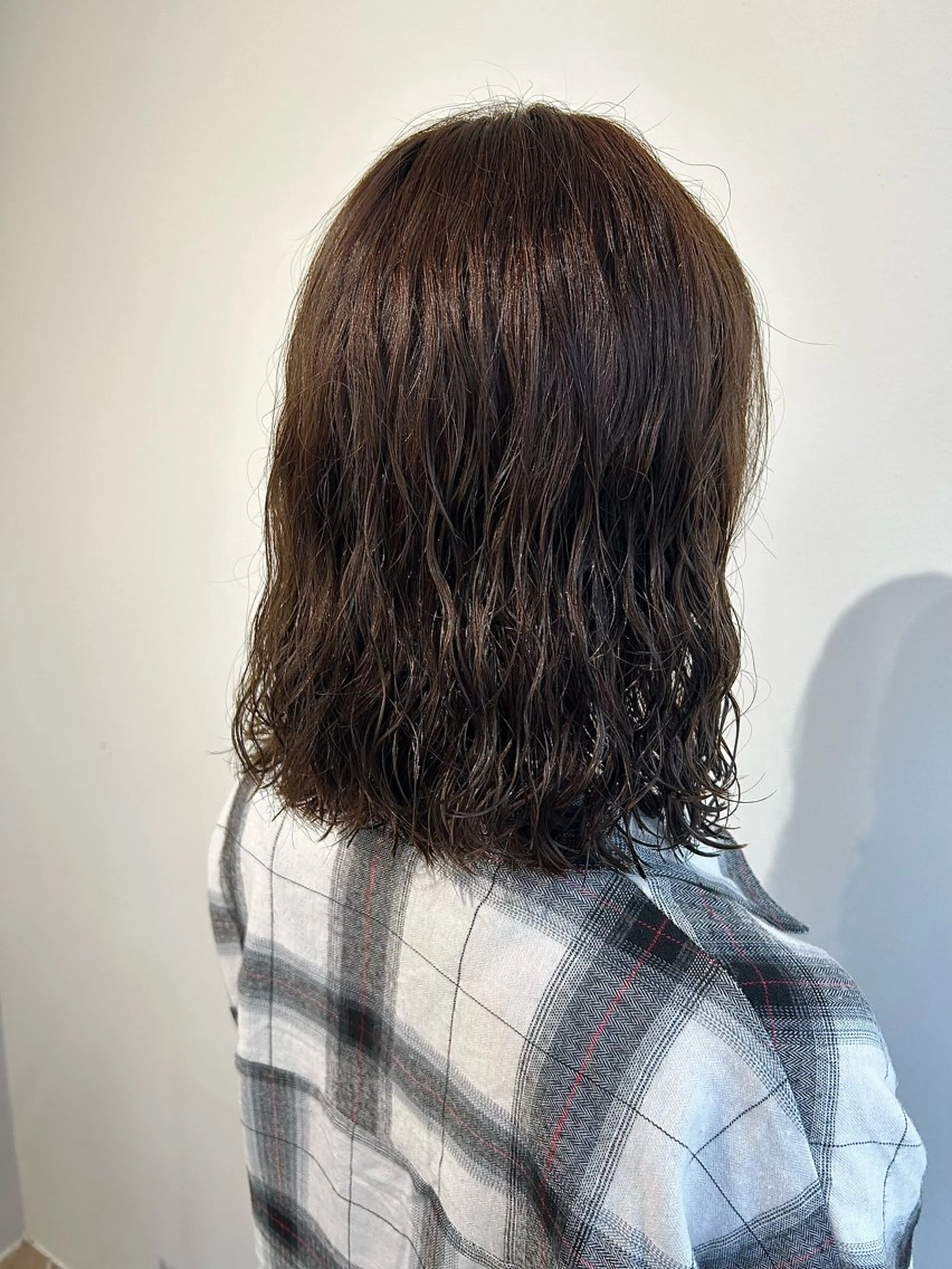 カラー パーマ ヘアカラー トリートメント ベージュ/ダブルカラ ー/新潟駅/青柳萌果のヘアスタイル