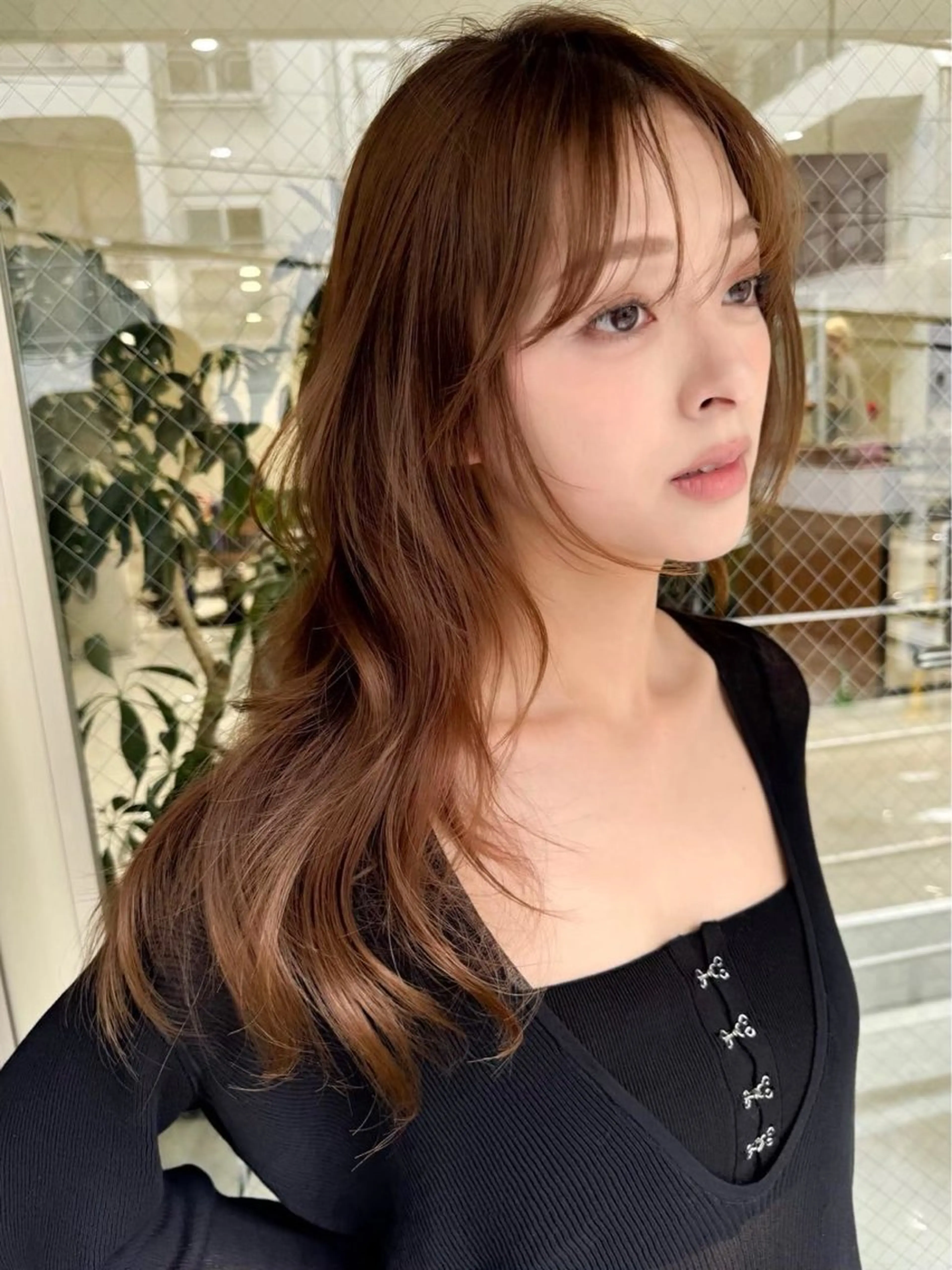 ロング カラー ヘアカラー 水野 啓太のヘアスタイル