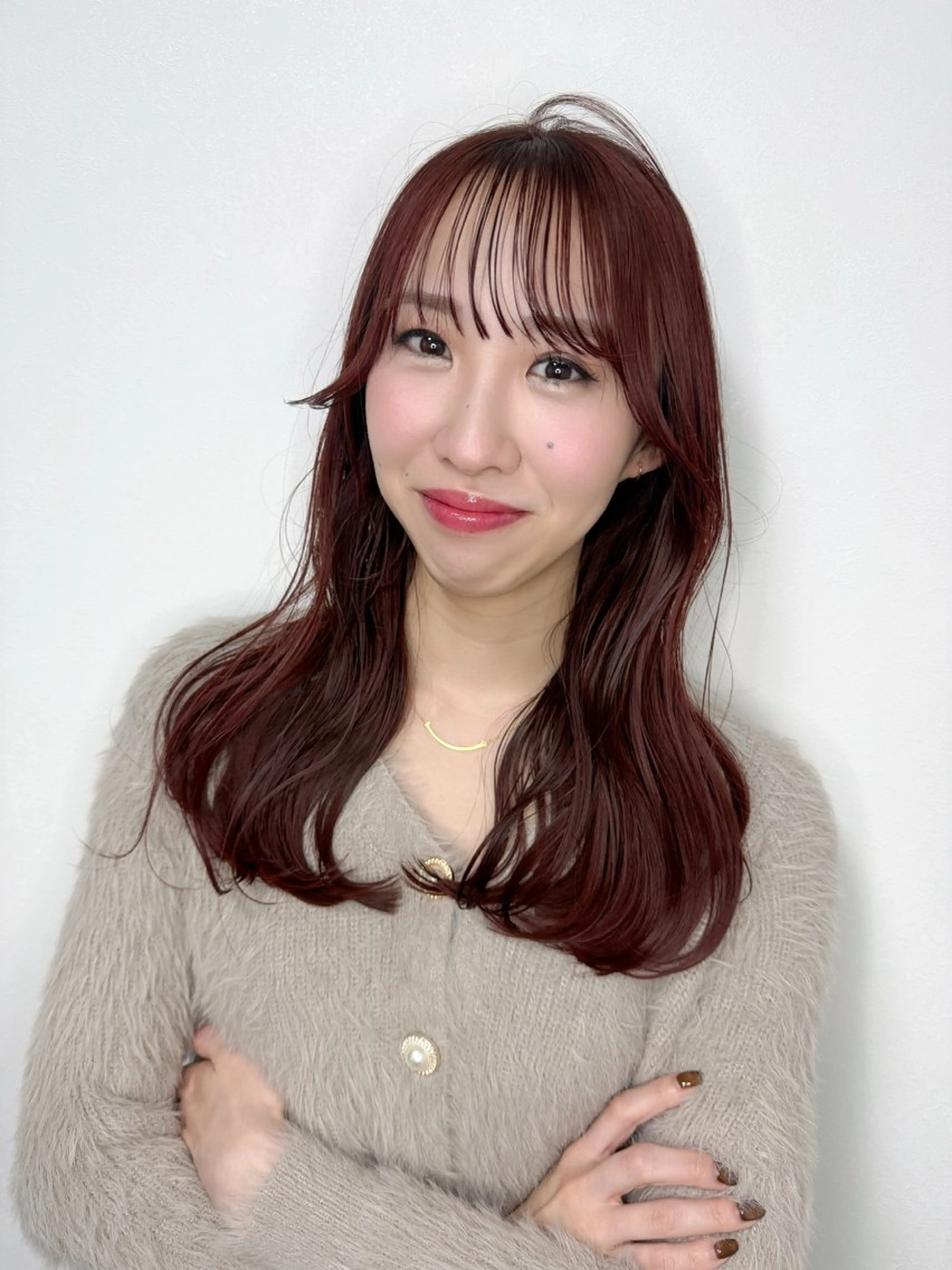 ロング ボブ 髪質改善 韓国風ヘア レイヤーカット 縮毛矯正 ボブ・レイヤー・縮毛 /内藤康太のヘアスタイル