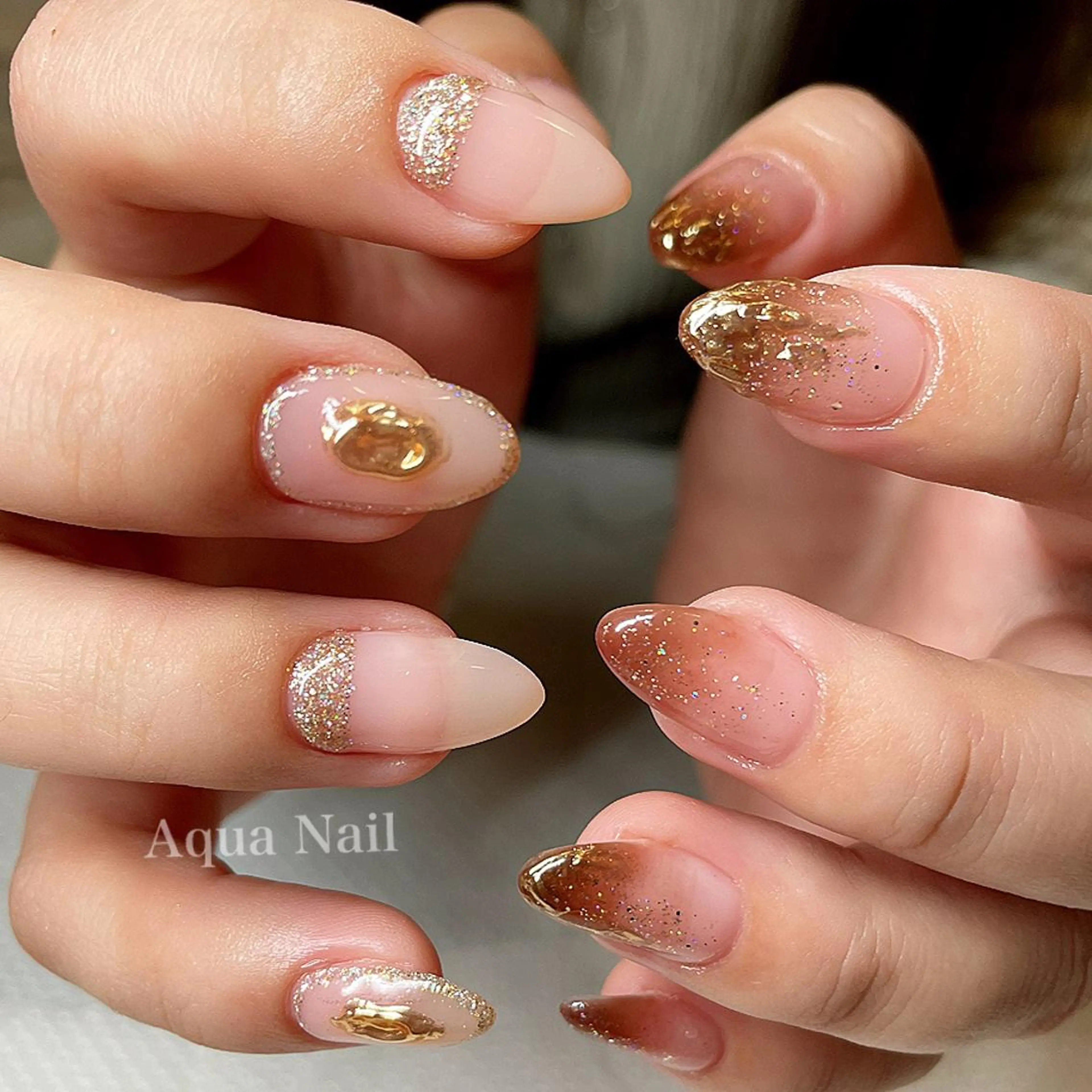 ネイル ニュアンスネイル ハンドネイル フットネイル AQUA NAIL所属・AQUA NAILのネイルデザイン