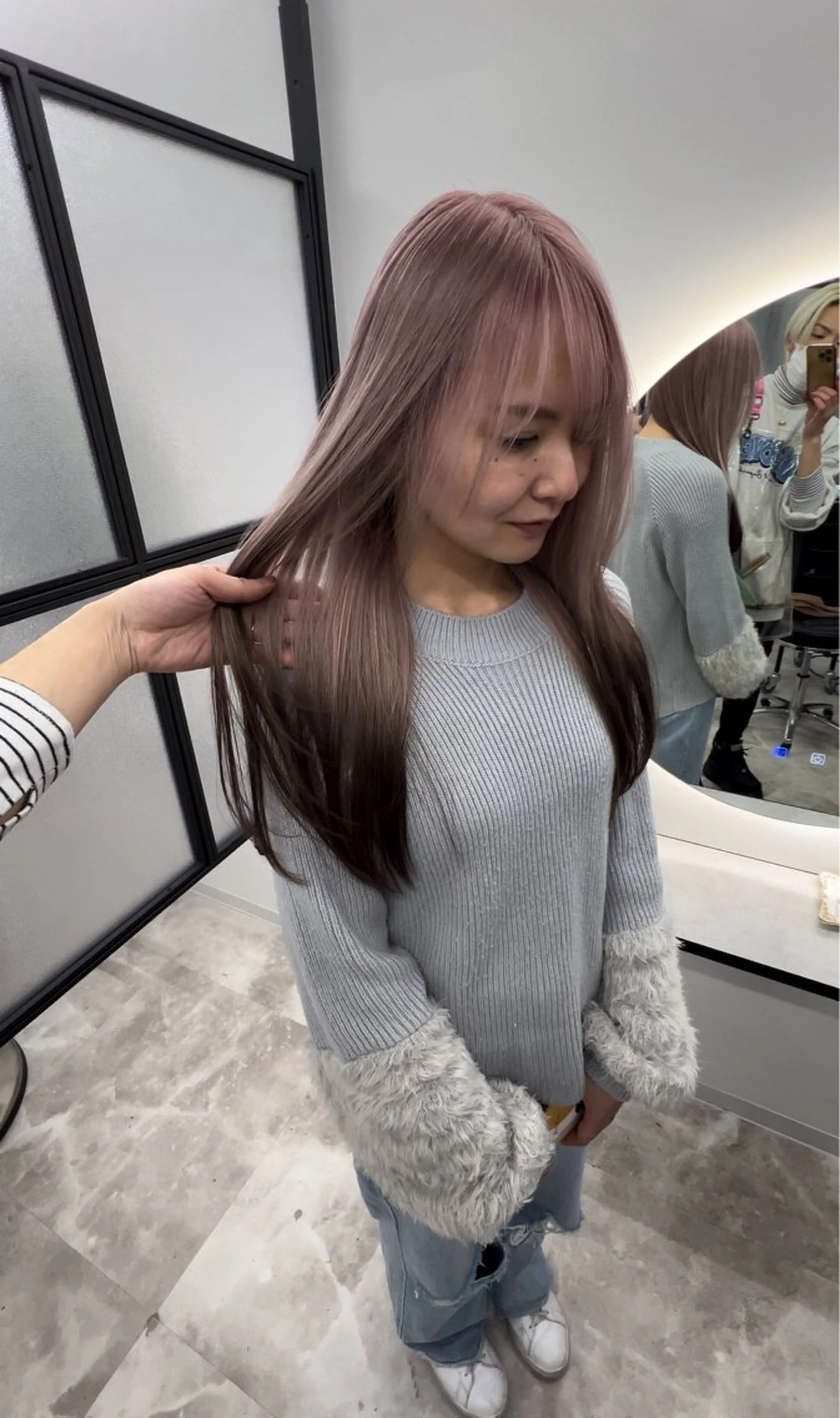 ロング カラー デザインカラー 宇野 堅太 本気で 悩む方へ✨のヘアスタイル