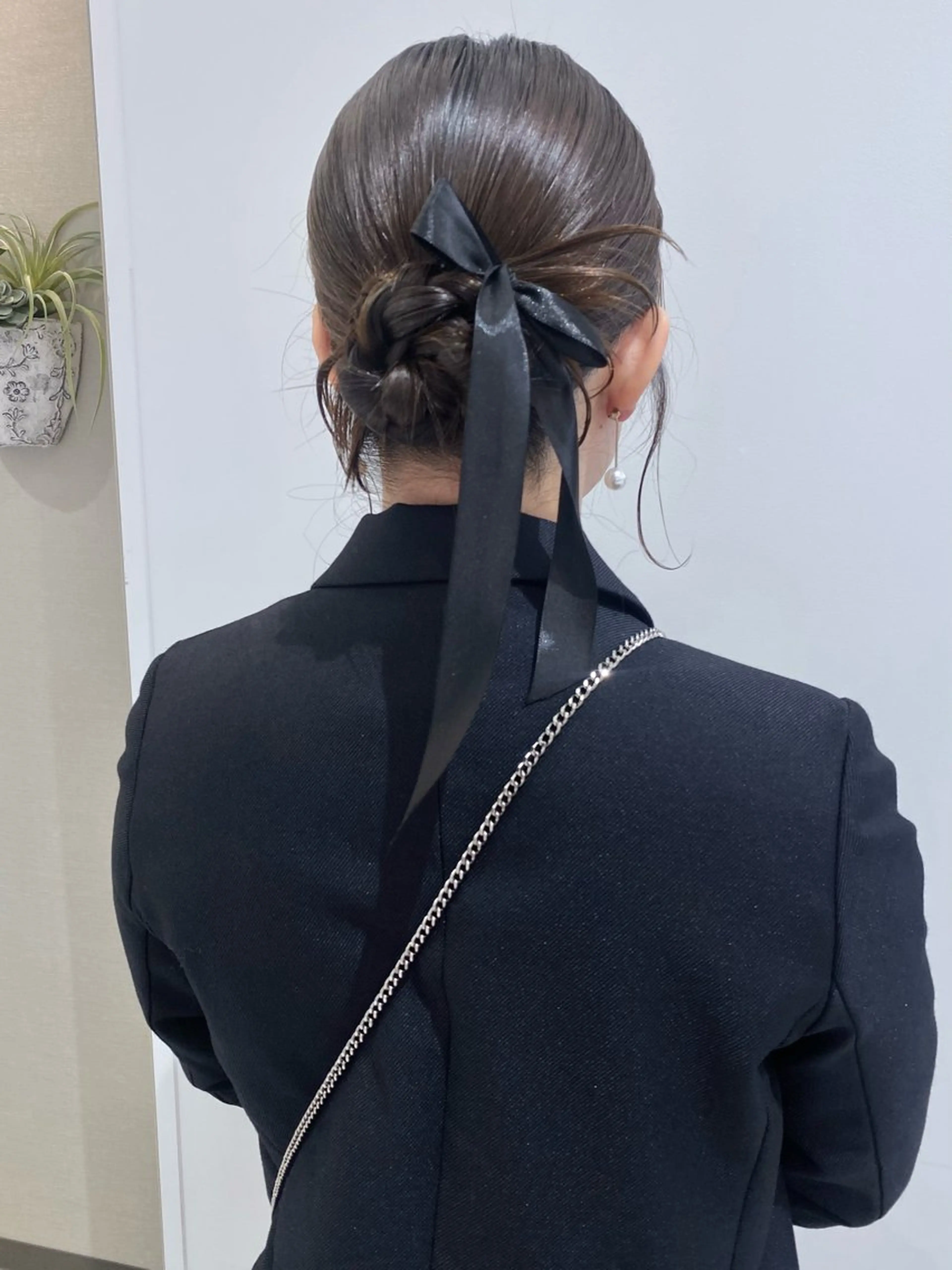 セミロング ヘアアレンジ ベージュ/アレンジ /横浜/杉本千夏のヘアスタイル