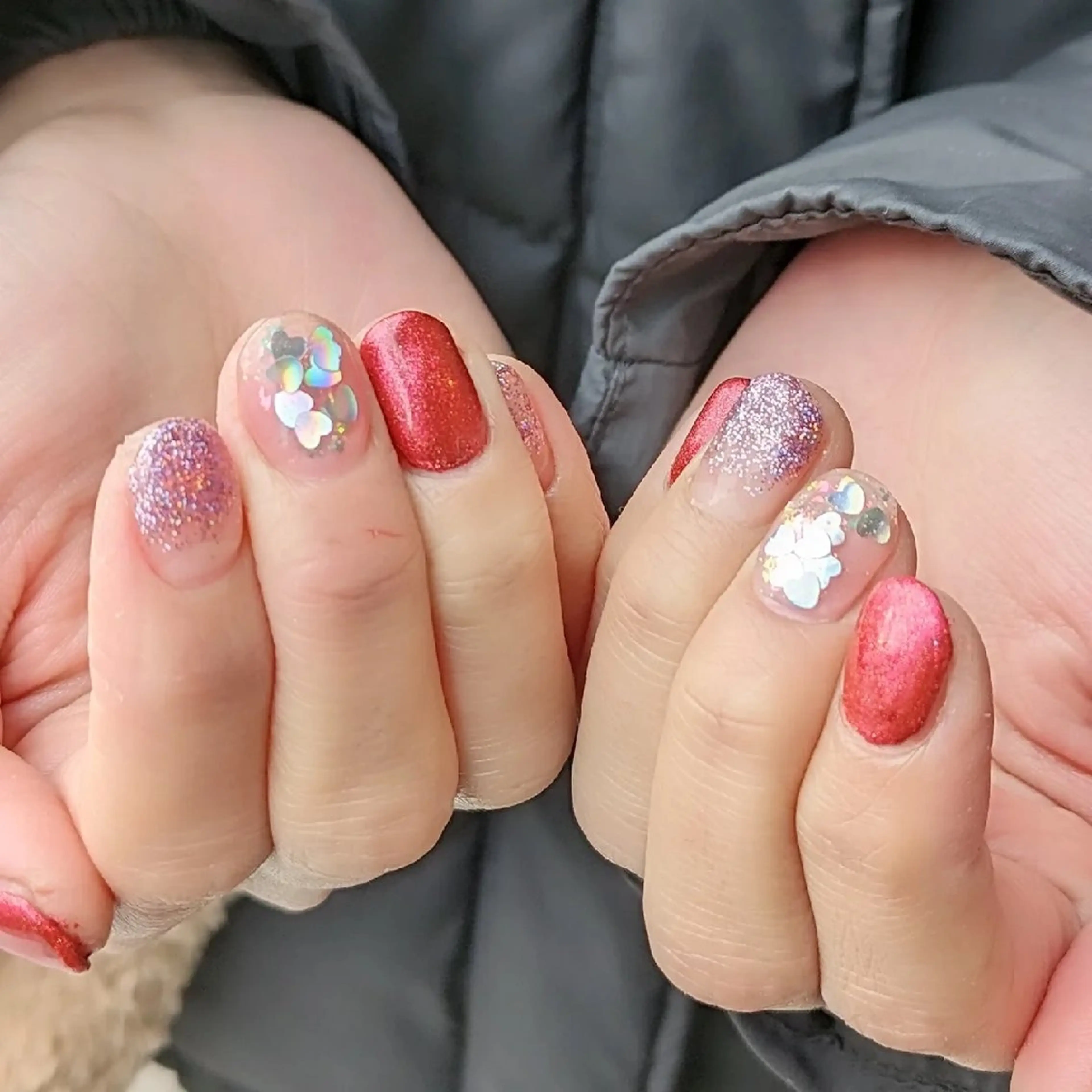 ネイル ジェルネイル グラデーション ラメ(グリッター) ラメグラデーション パラジェル m&pPrivate nailsalonのネイルデザイン