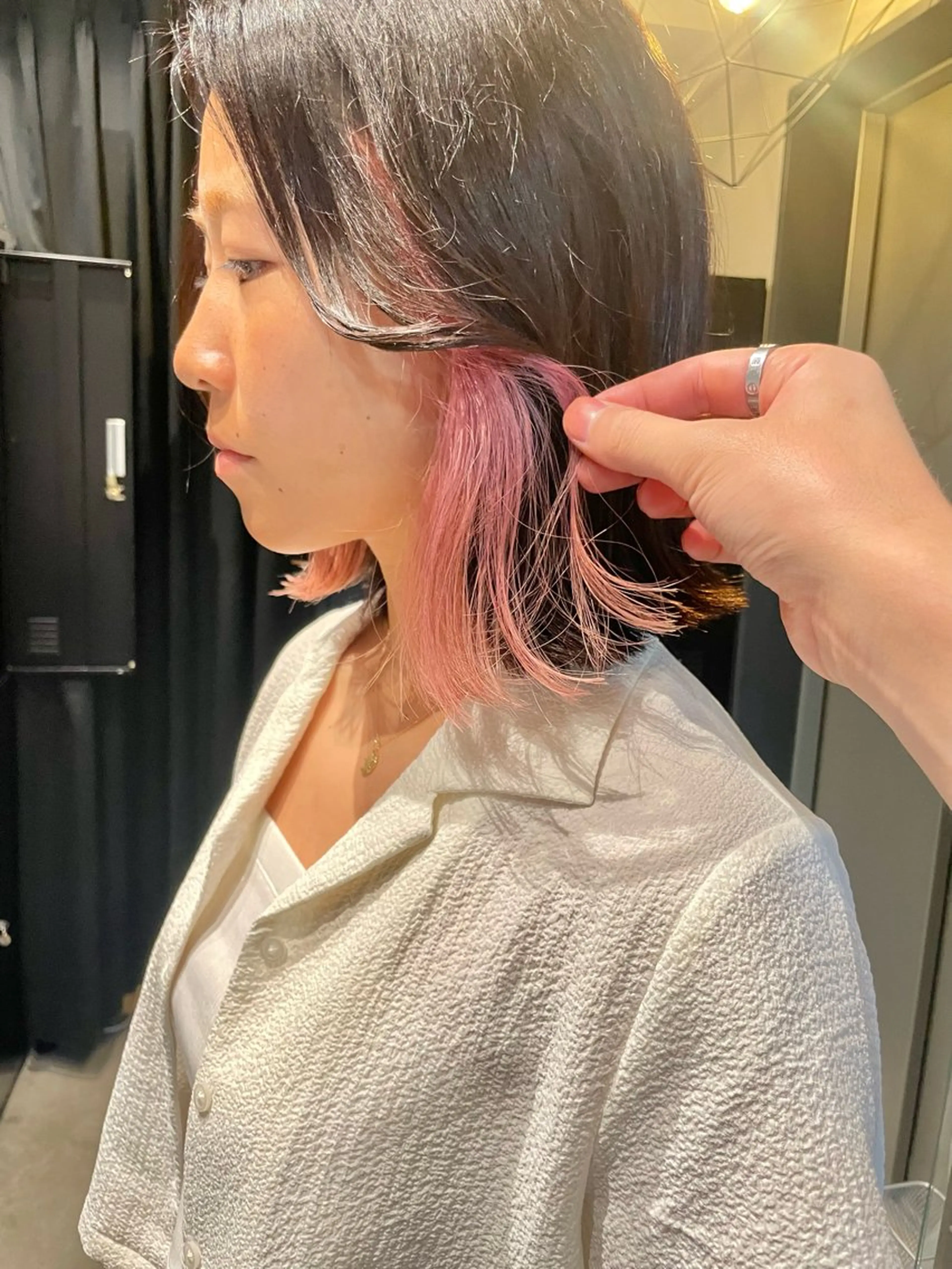 ショート カット ヘアカラー トリートメント インナーカラー/ エクステ/ブリーチのヘアスタイル