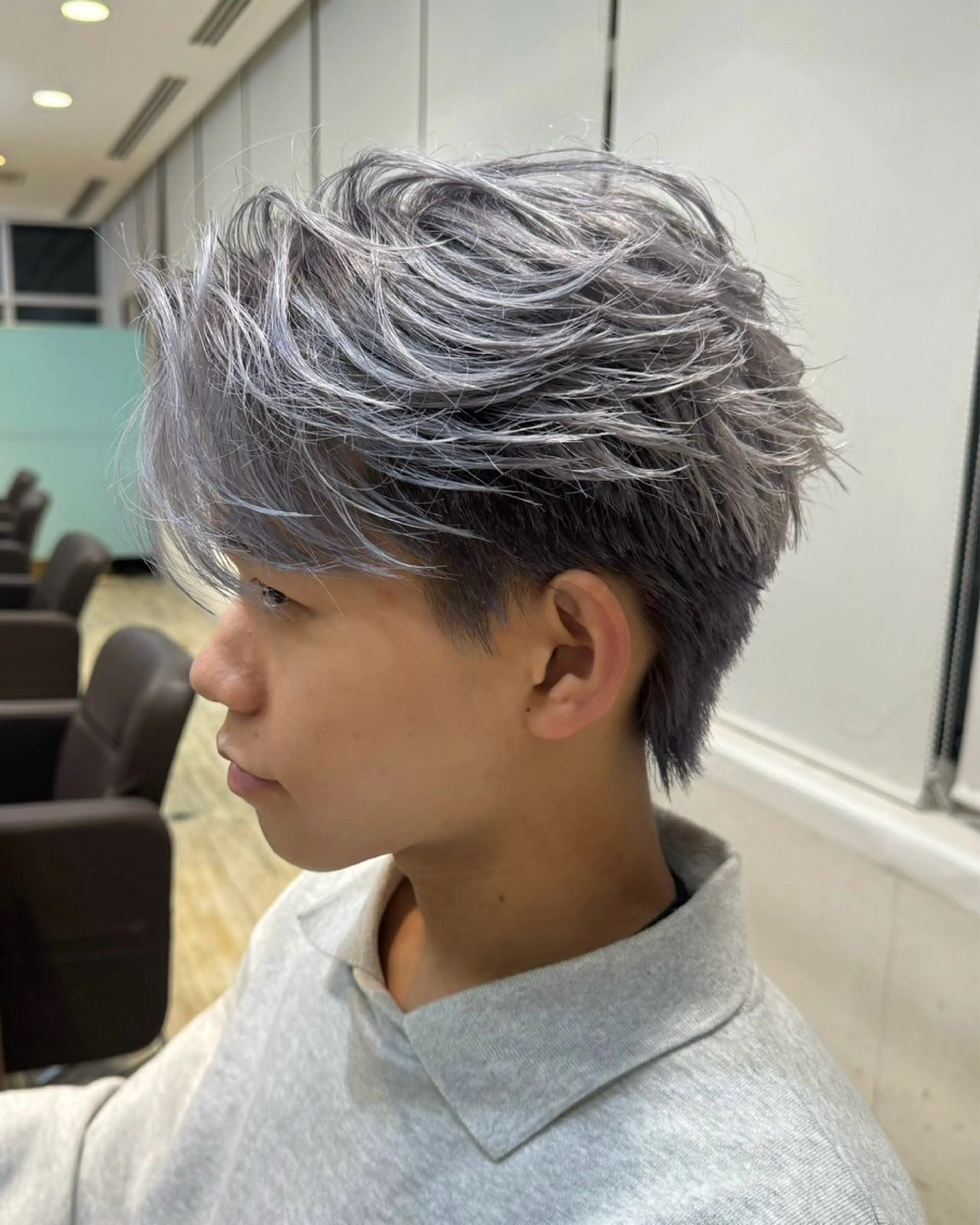 メンズカット🇰🇷＋フェザーパーマの写真