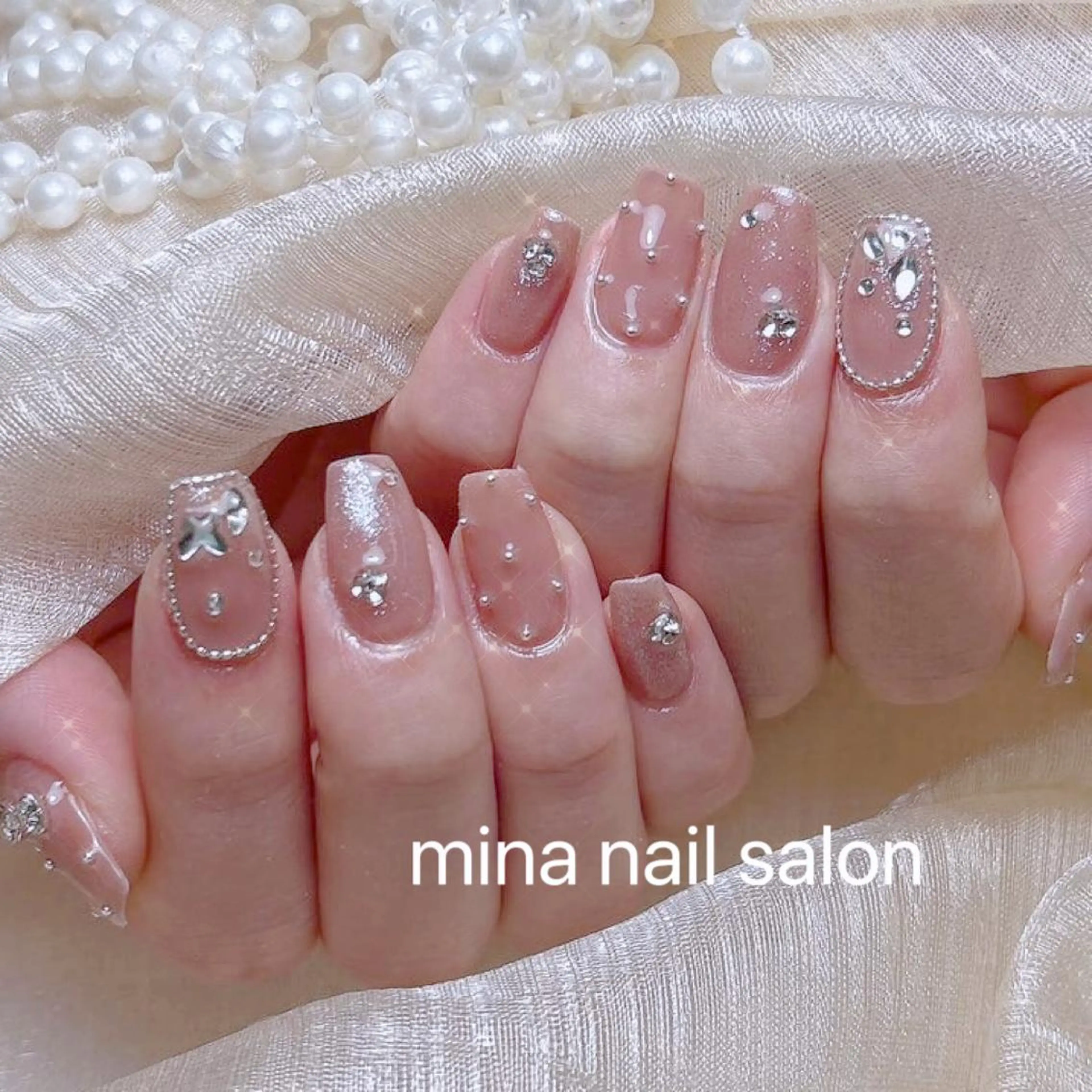 ネイル Mina🧸 韓国風ネイル🎀のネイルデザイン