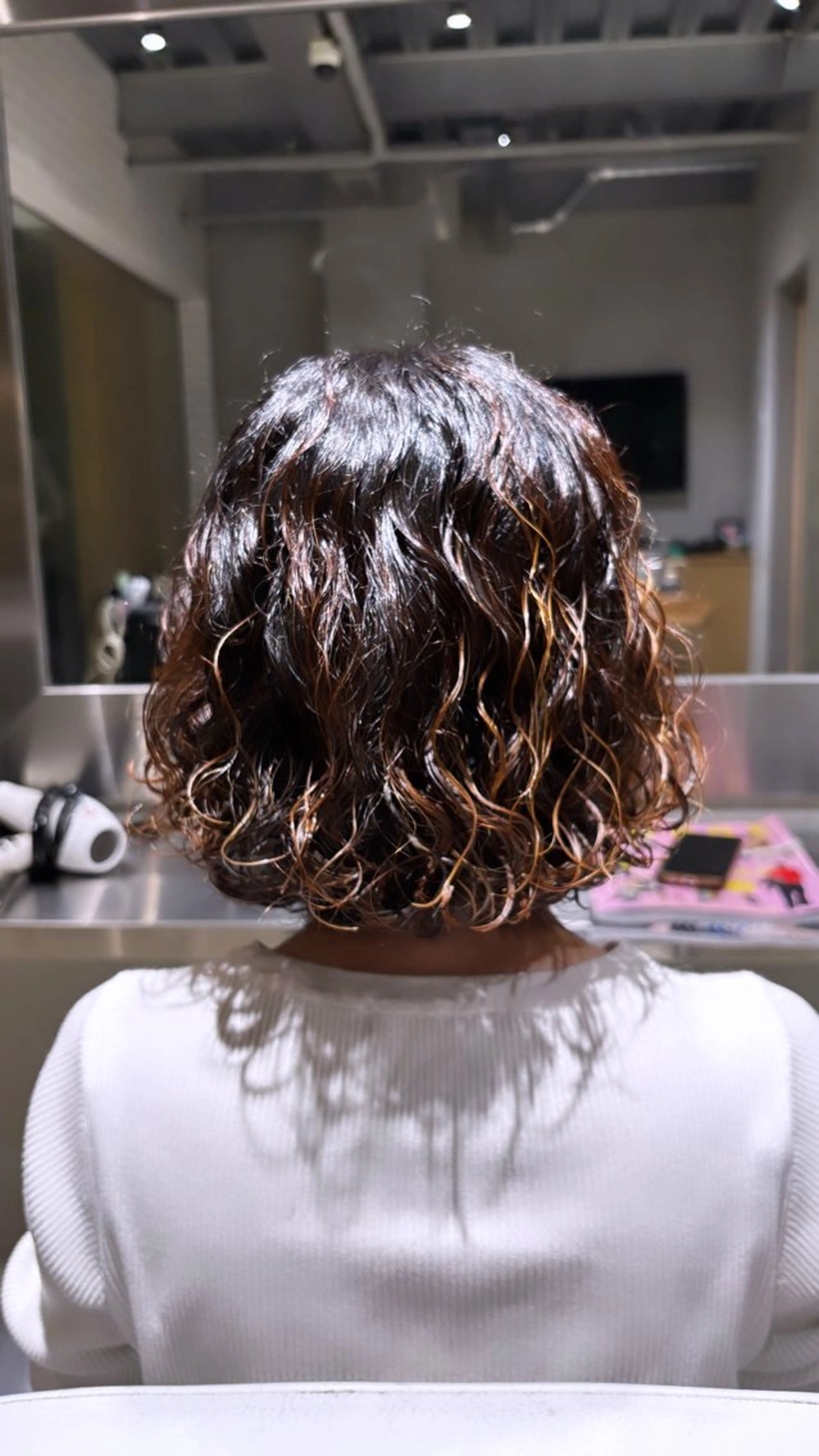パーマ プードルパーマ パーマ 山﨑 心優のヘアスタイル