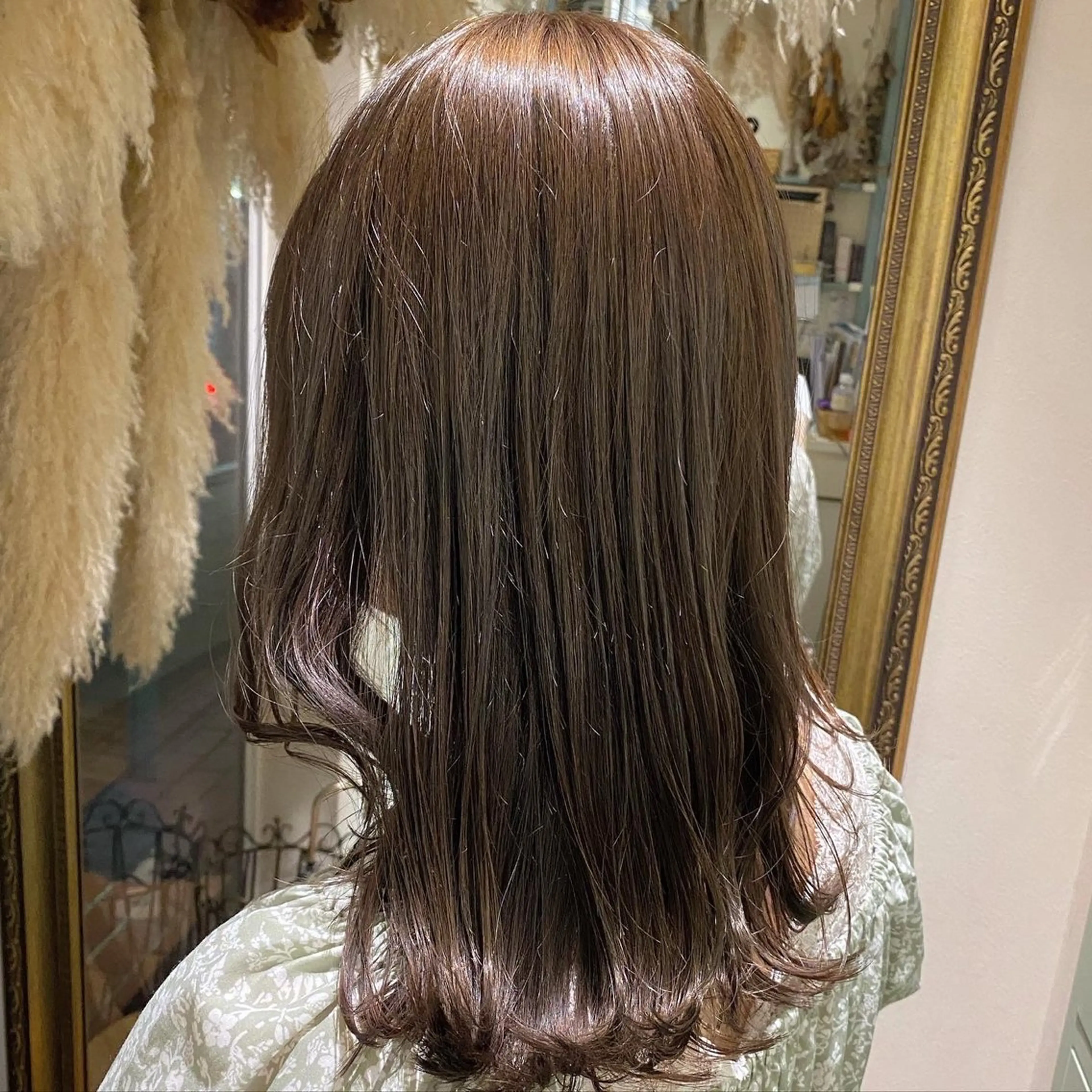 ミディアム カラー ヘアカラー 透明感カラー/韓国 ヘア🩶yuri🩵のヘアスタイル