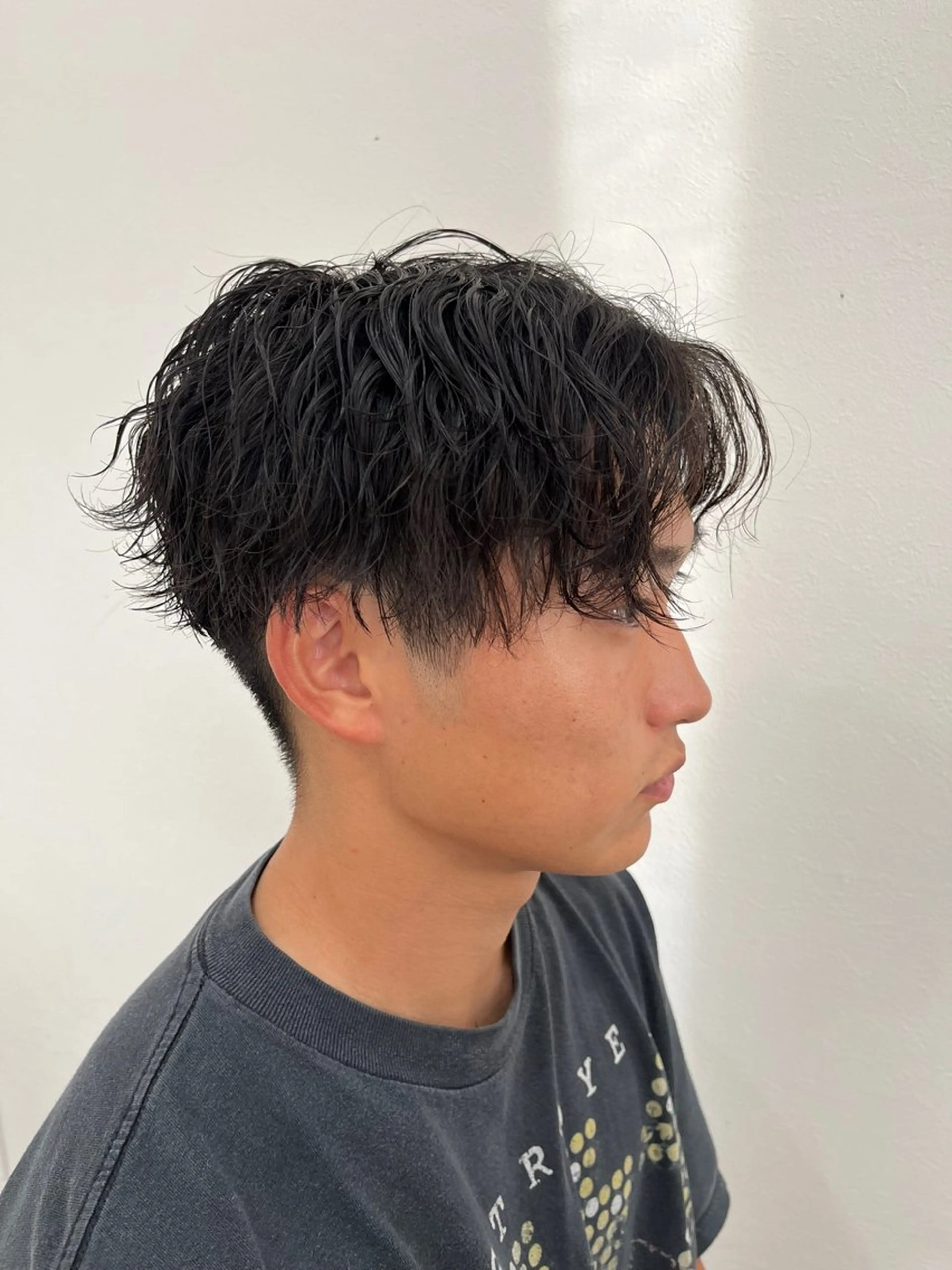 パーマ メンズ メンズパーマ 波巻きパーマ カット パーマ jammin.新塘 亮介のヘアスタイル