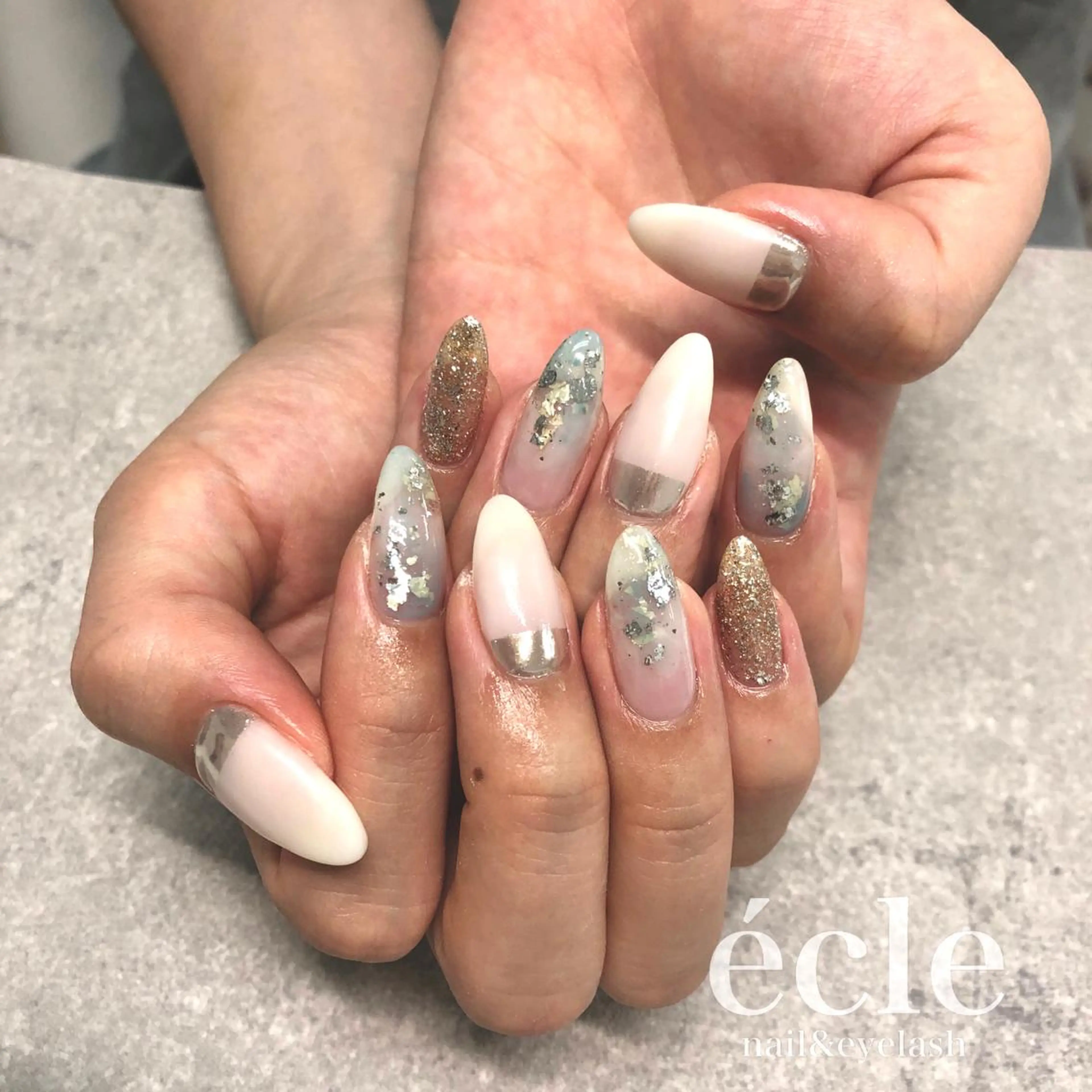 ネイル ハンドネイル écle nail&eyeのネイルデザイン