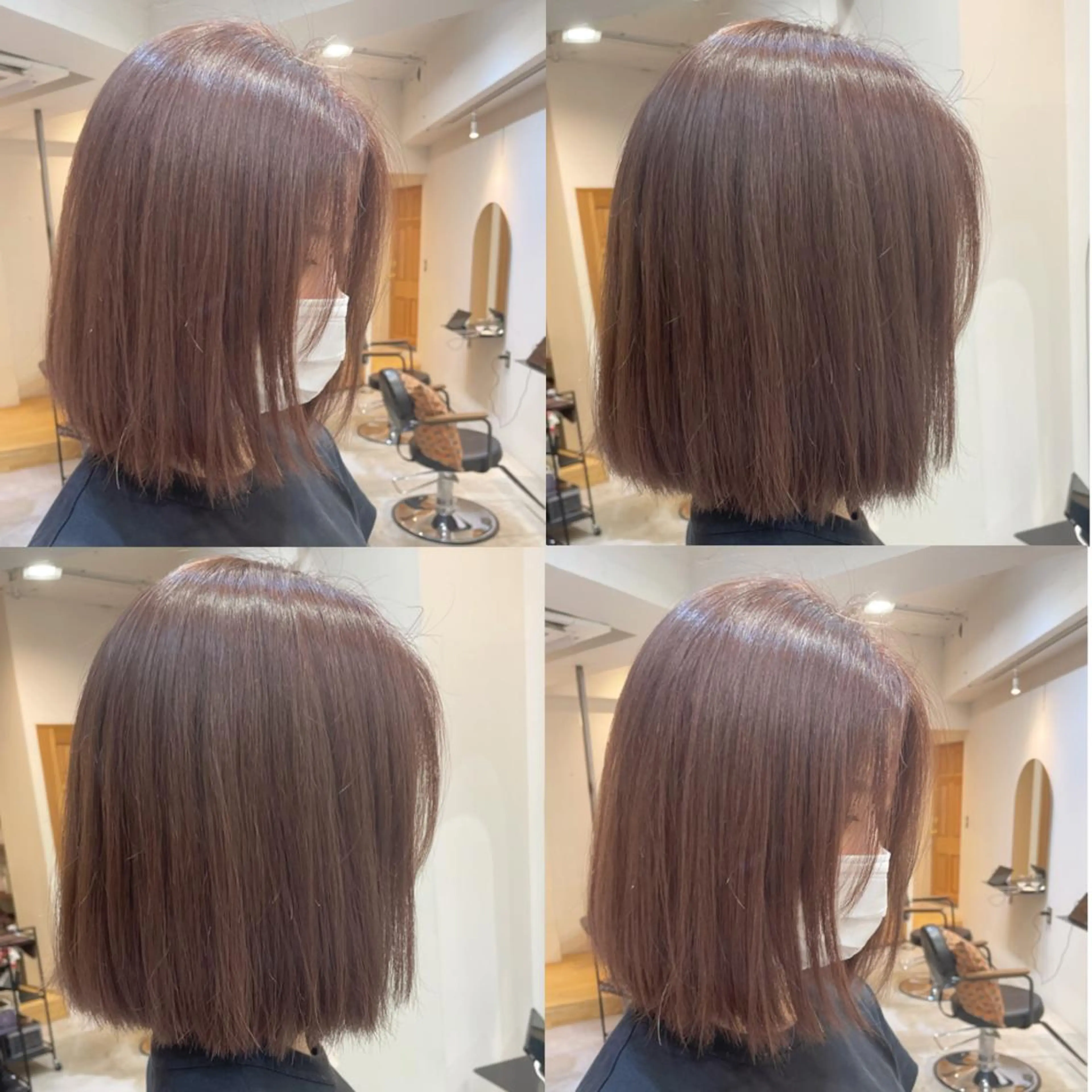 セミロング カラー ヘアアレンジ REONA🪽✨ 日常に馴染む髪🫧のヘアスタイル